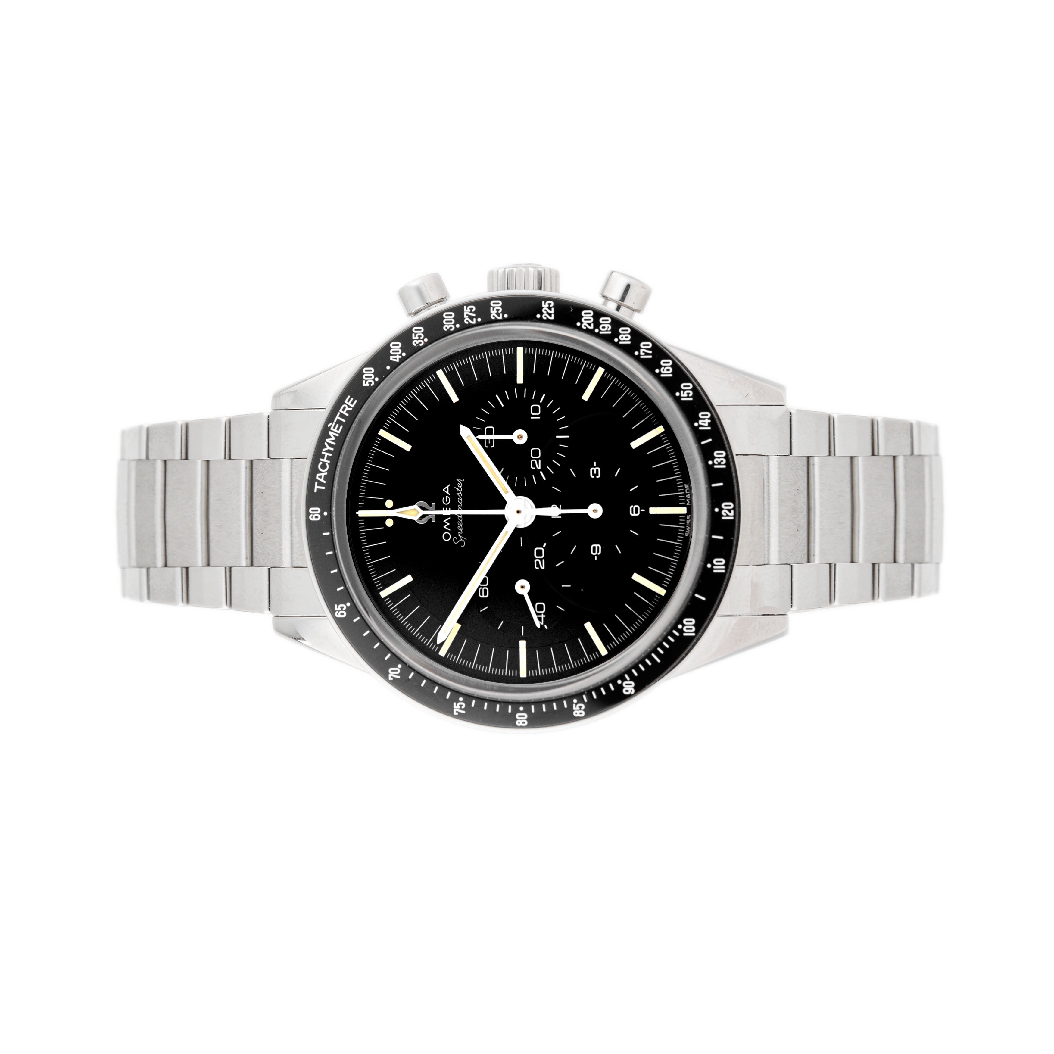 Omega Speedmaster 321 Ed White Steel Black Dial 39.7mm 311.30.40.30.01.001 Full Set