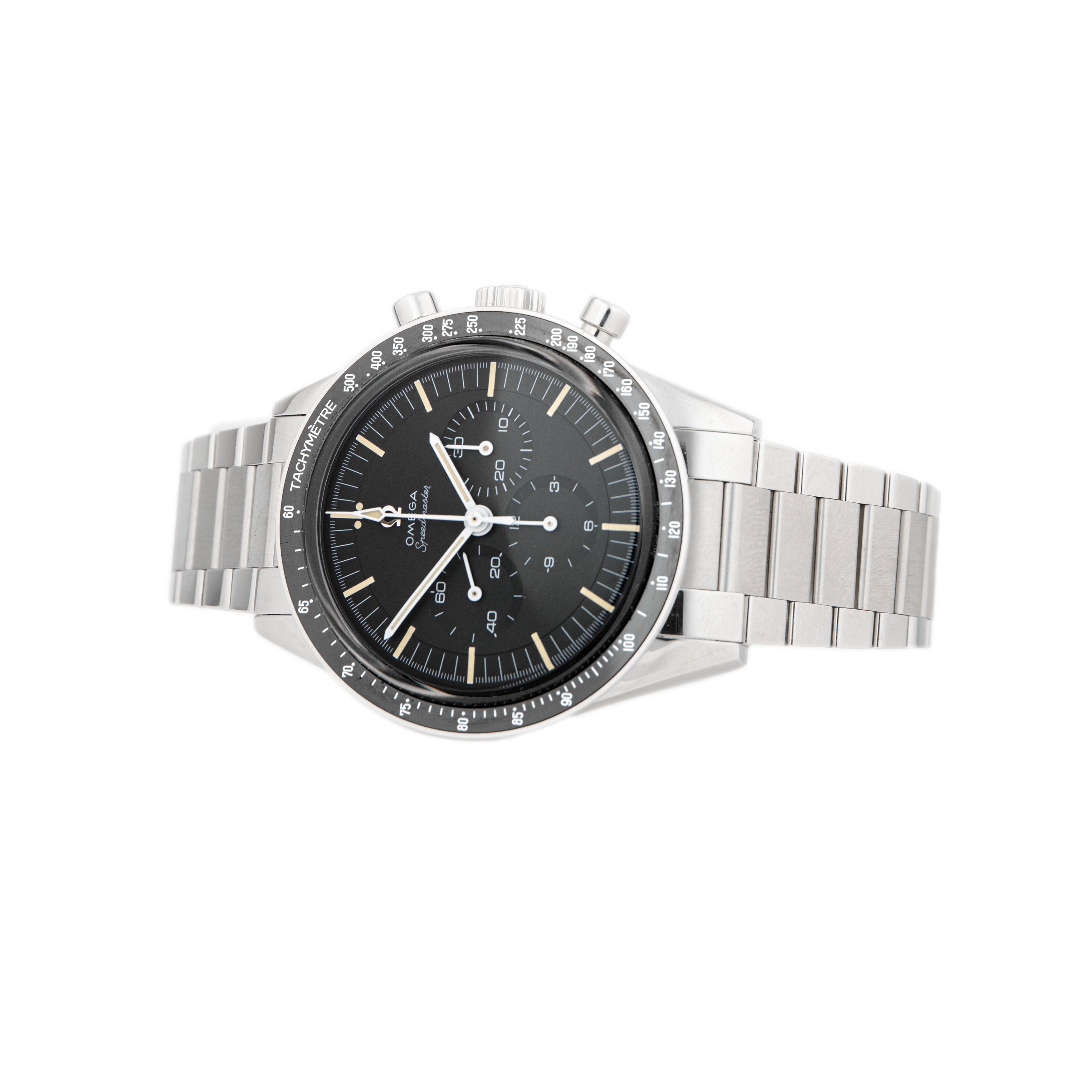 Omega Speedmaster 321 Ed White Steel Black Dial 39.7mm 311.30.40.30.01.001 Full Set