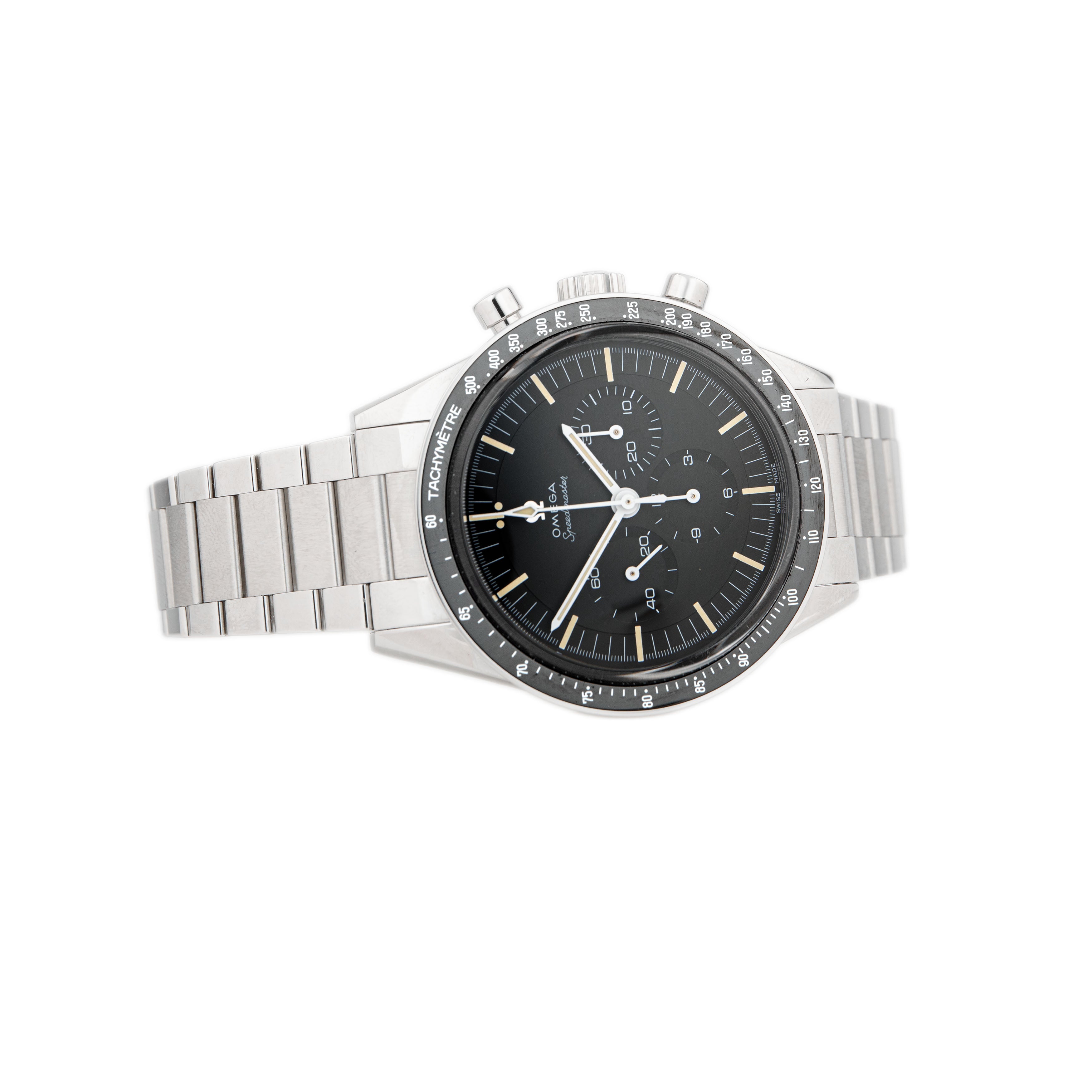 Omega Speedmaster 321 Ed White Steel Black Dial 39.7mm 311.30.40.30.01.001 Full Set