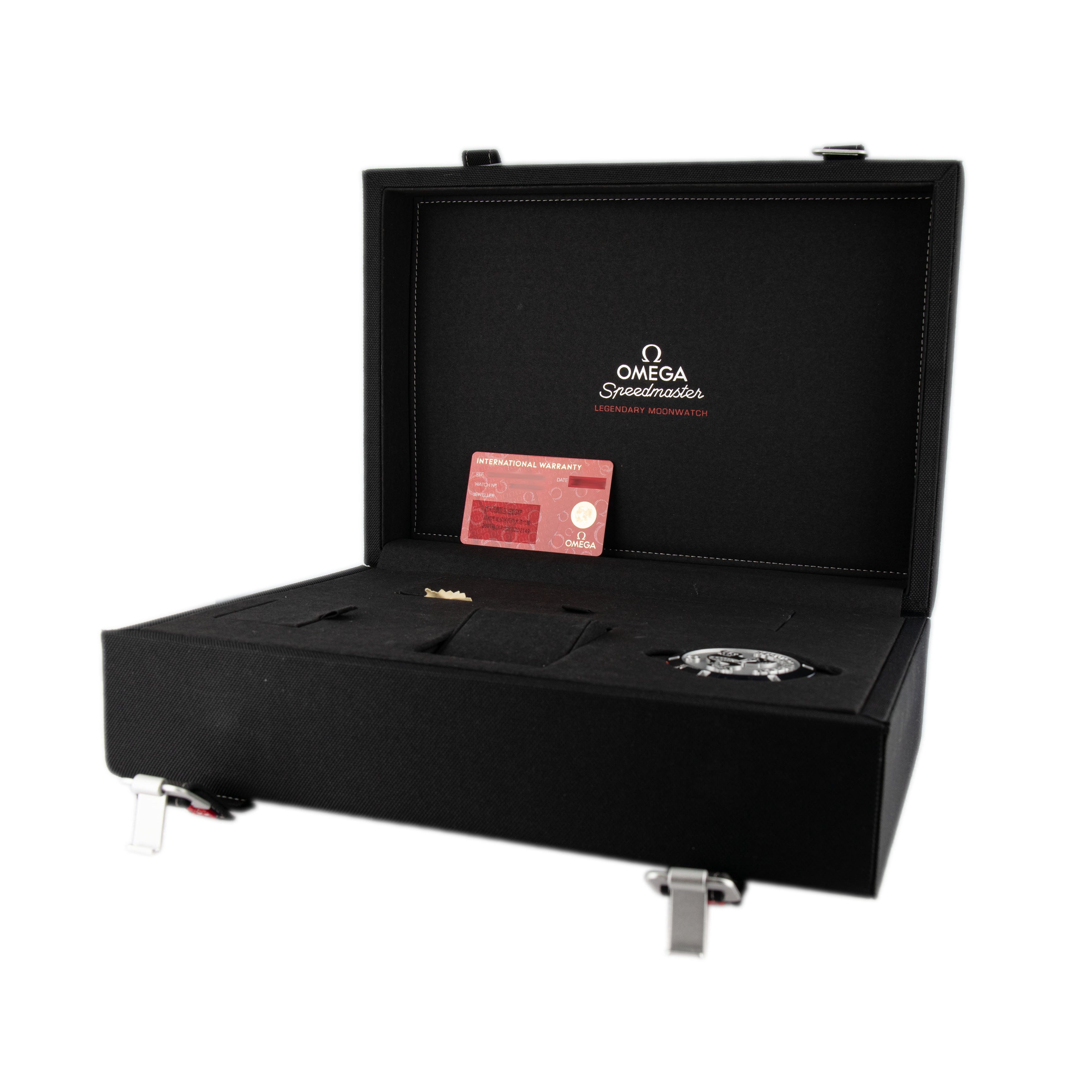 Omega Speedmaster 321 Ed White Steel Black Dial 39.7mm 311.30.40.30.01.001 Full Set