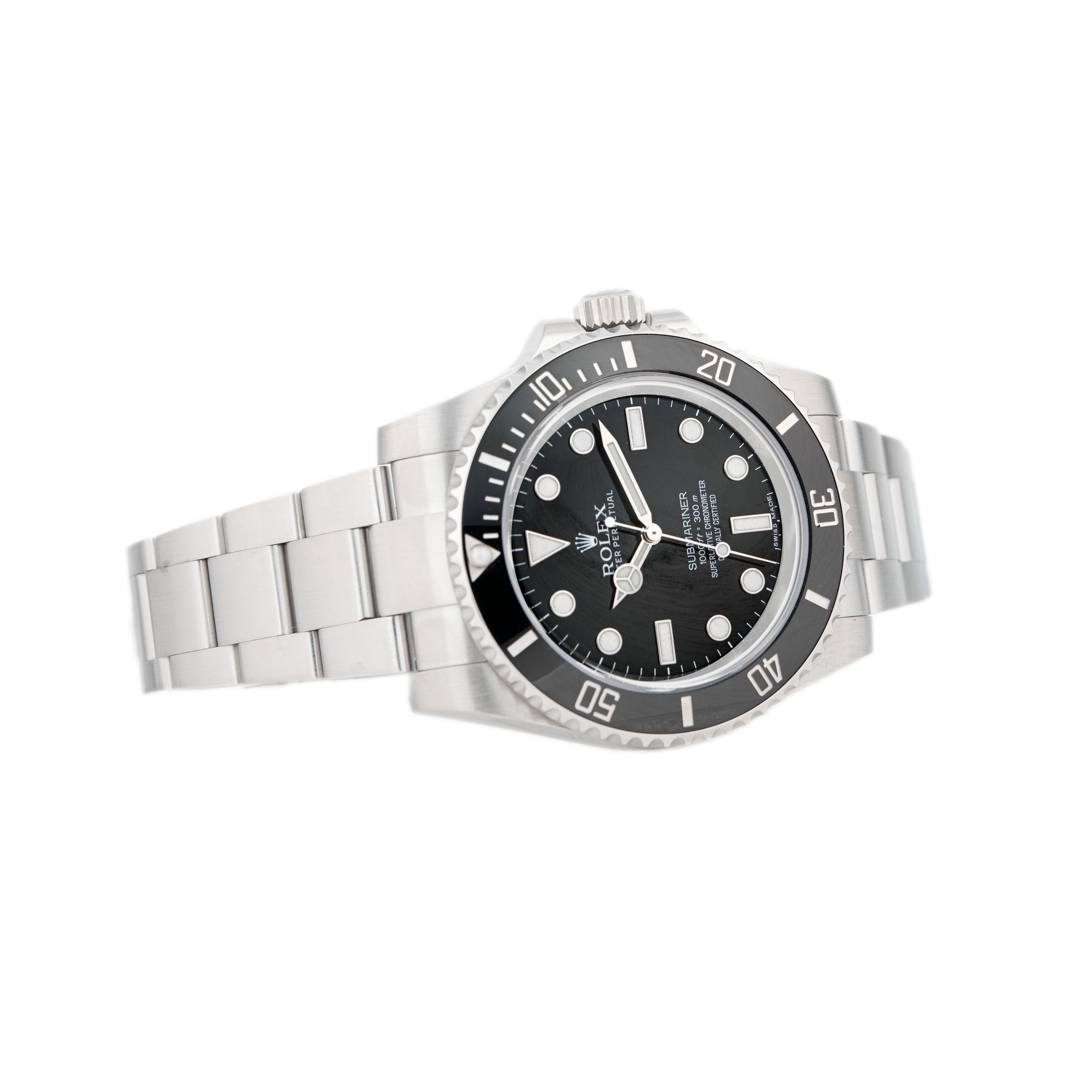 Rolex Submariner Stainless Steel Black Dial 40mm 114060 Full Set