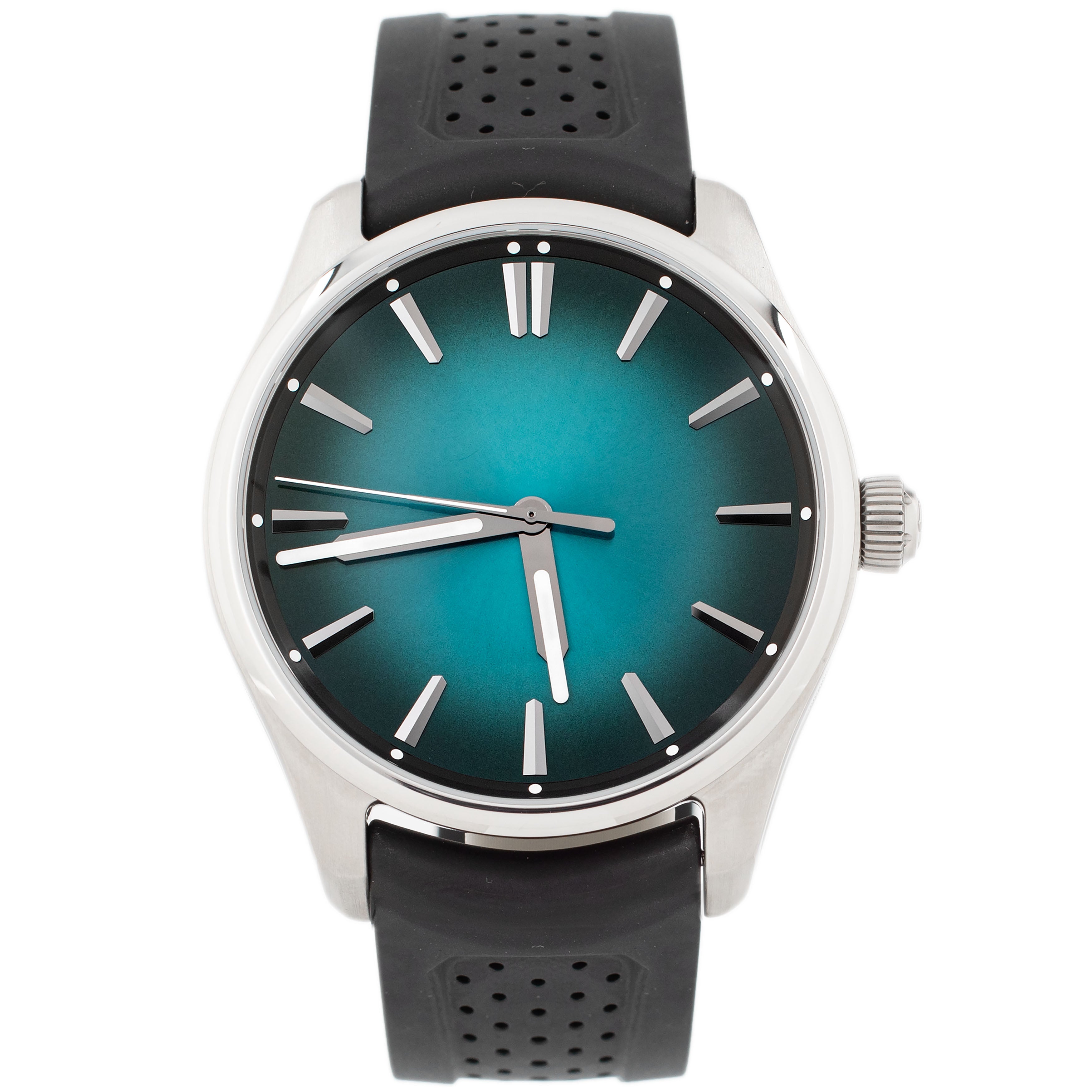 H. Moser & Cie Pioneer Centre Seconds Stainless Steel Blue Dial 43mm 3200-1214 Full Set