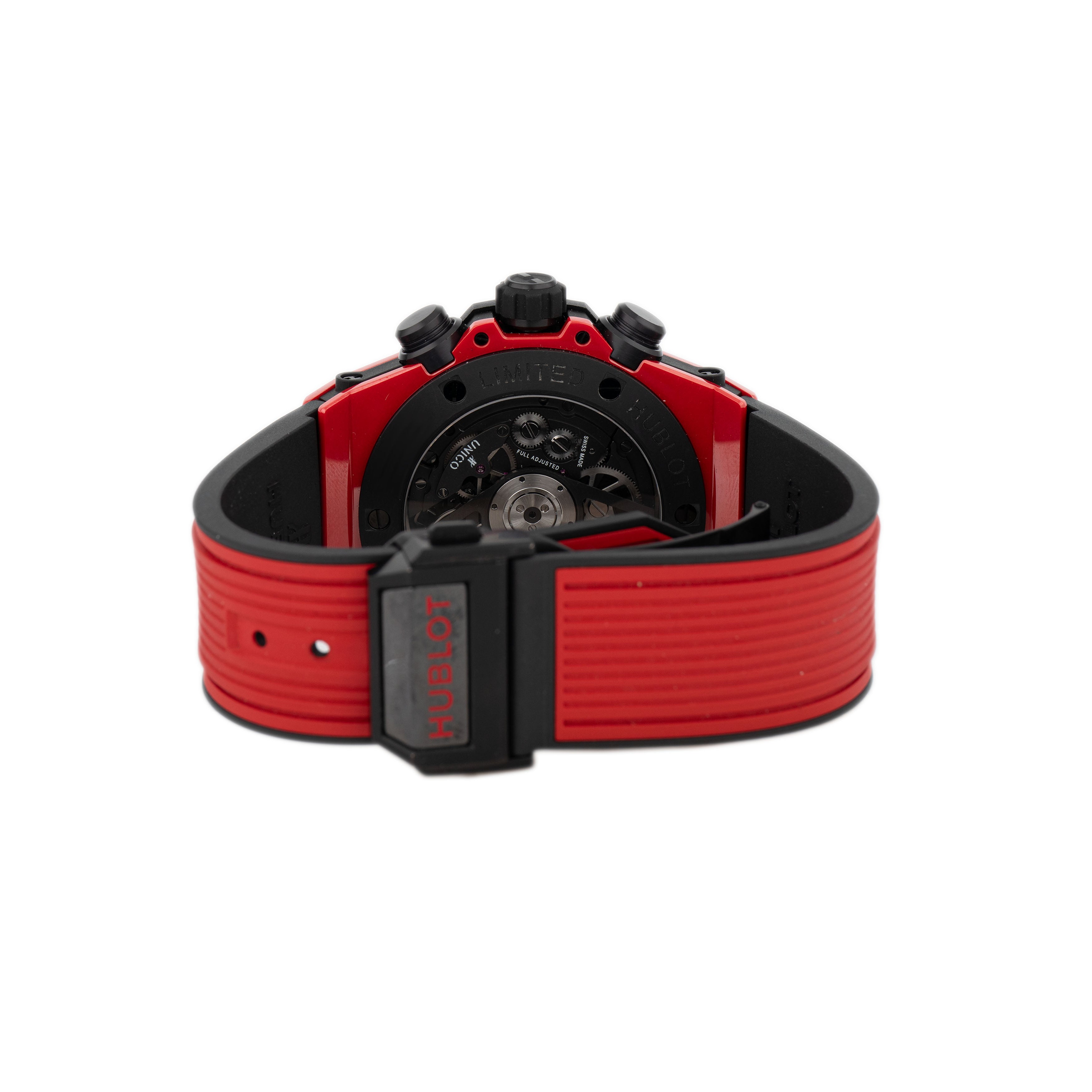 Hublot Big Bang Unico Ceramic Skeleton Red Dial 45mm 411.CF.8513.RX