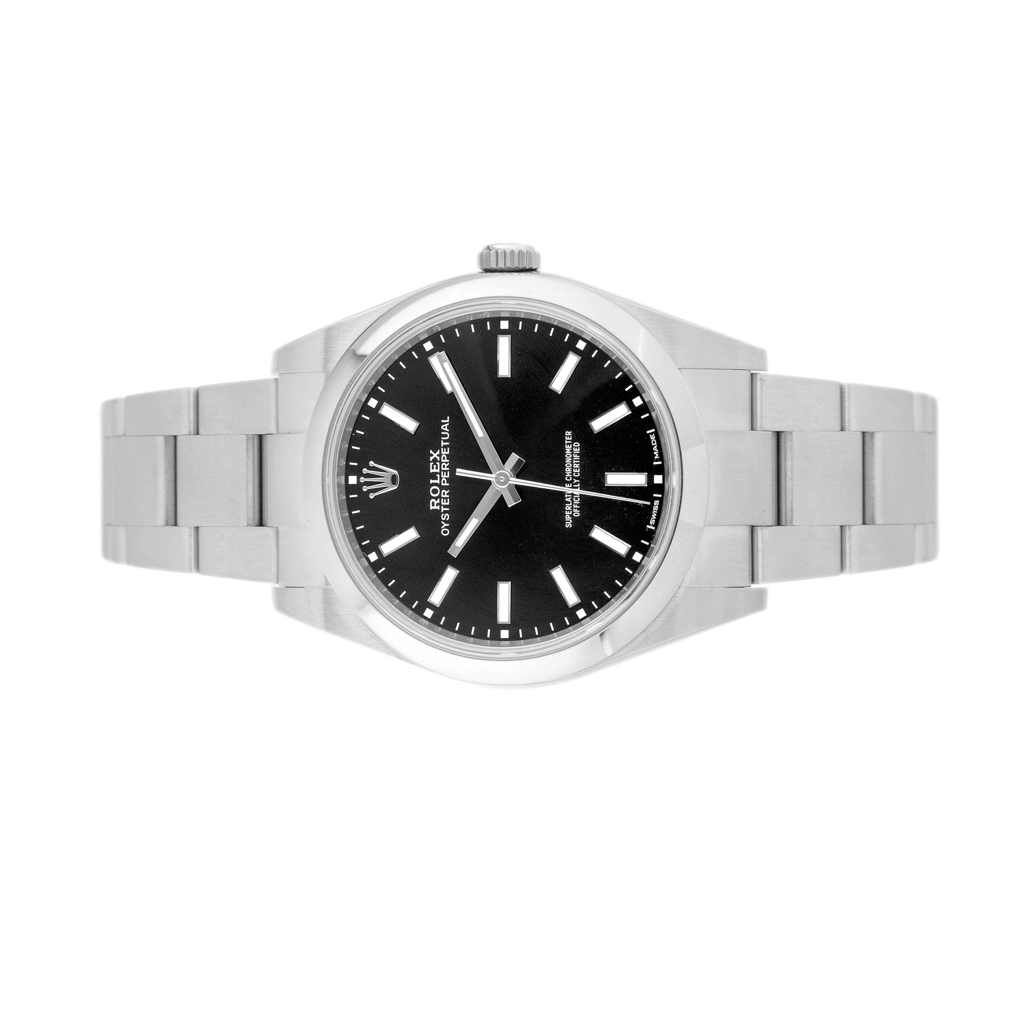 Rolex Oyster Perpetual Stainless Steel Black Dial 39mm 114300