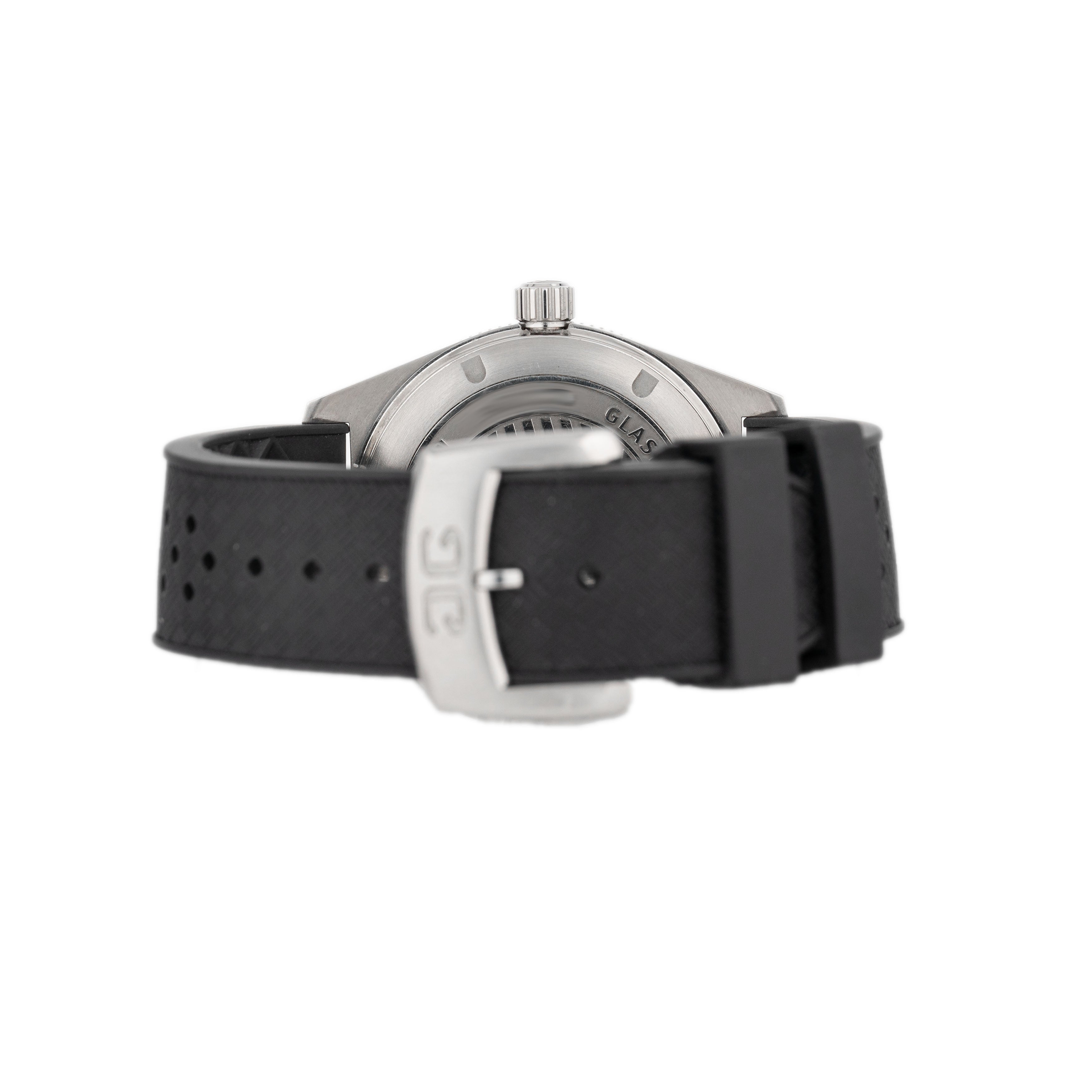 Glashutte Spezialist Sea-Q Stainless Steel Black Dial 39.5mm 1-39-11-06-80-06 Full Set