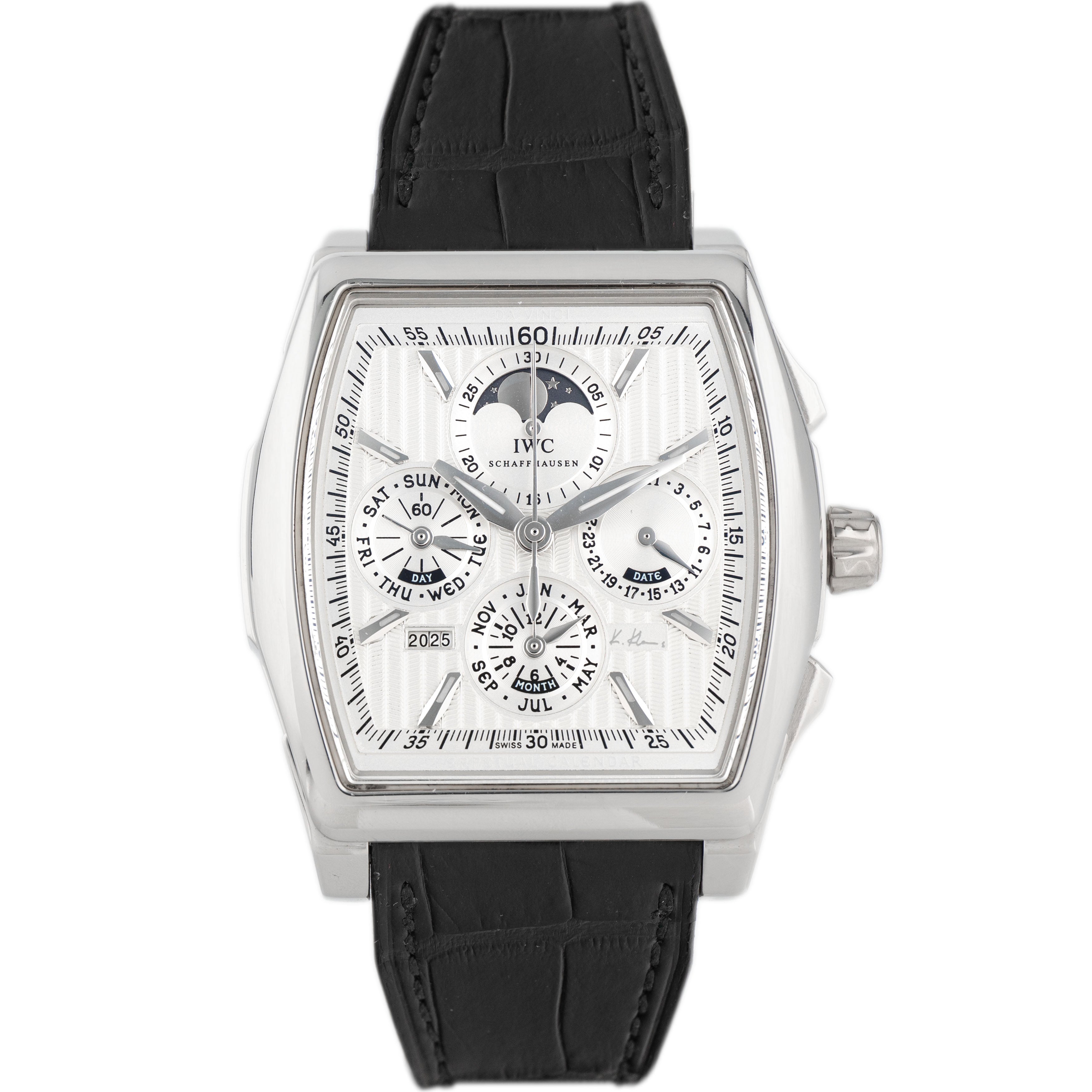 IWC Da Vinci Perpetual Calendar Kurt Klaus Platinum Silver Dial 44x43.1mm IW376201