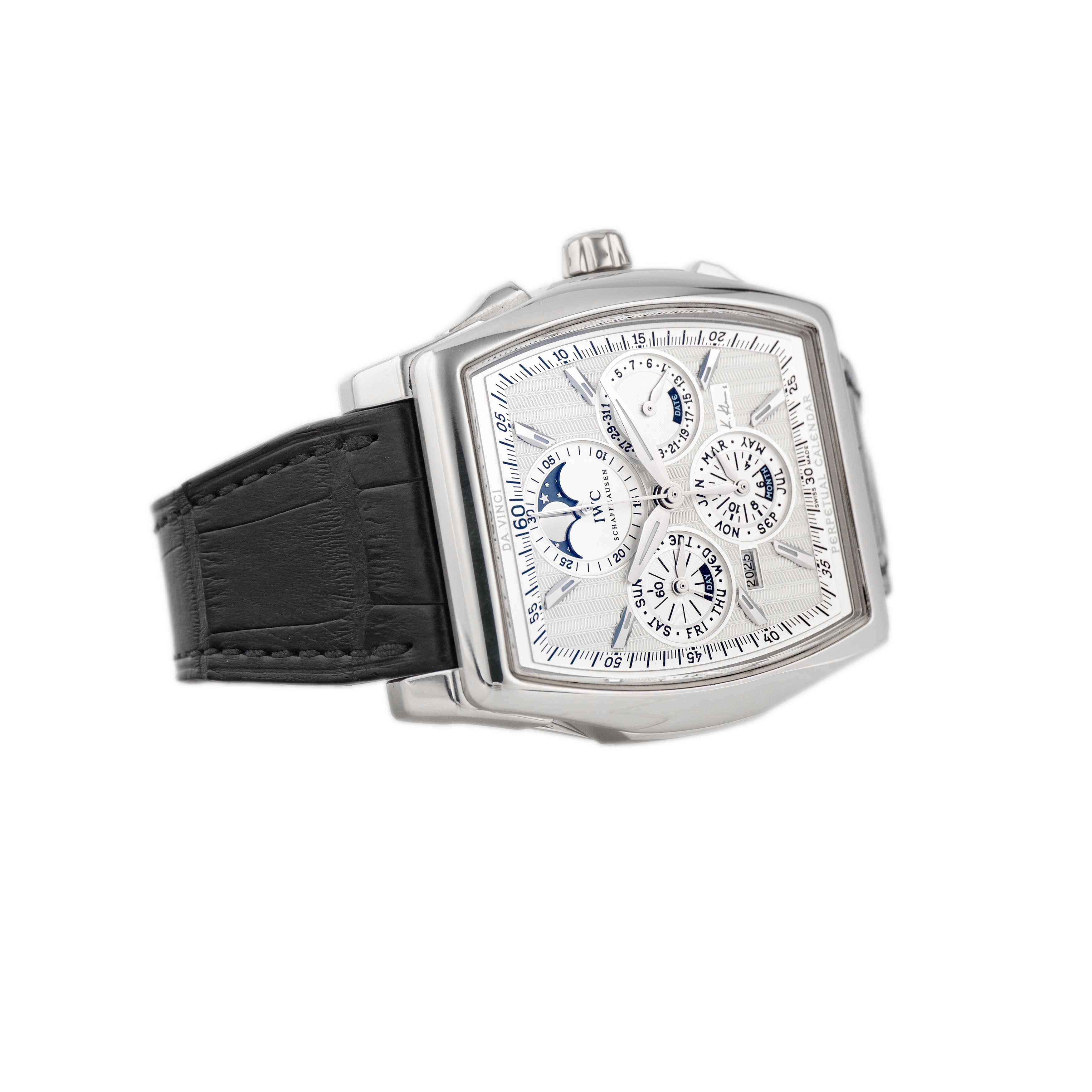IWC Da Vinci Perpetual Calendar Kurt Klaus Platinum Silver Dial 44x43.1mm IW376201