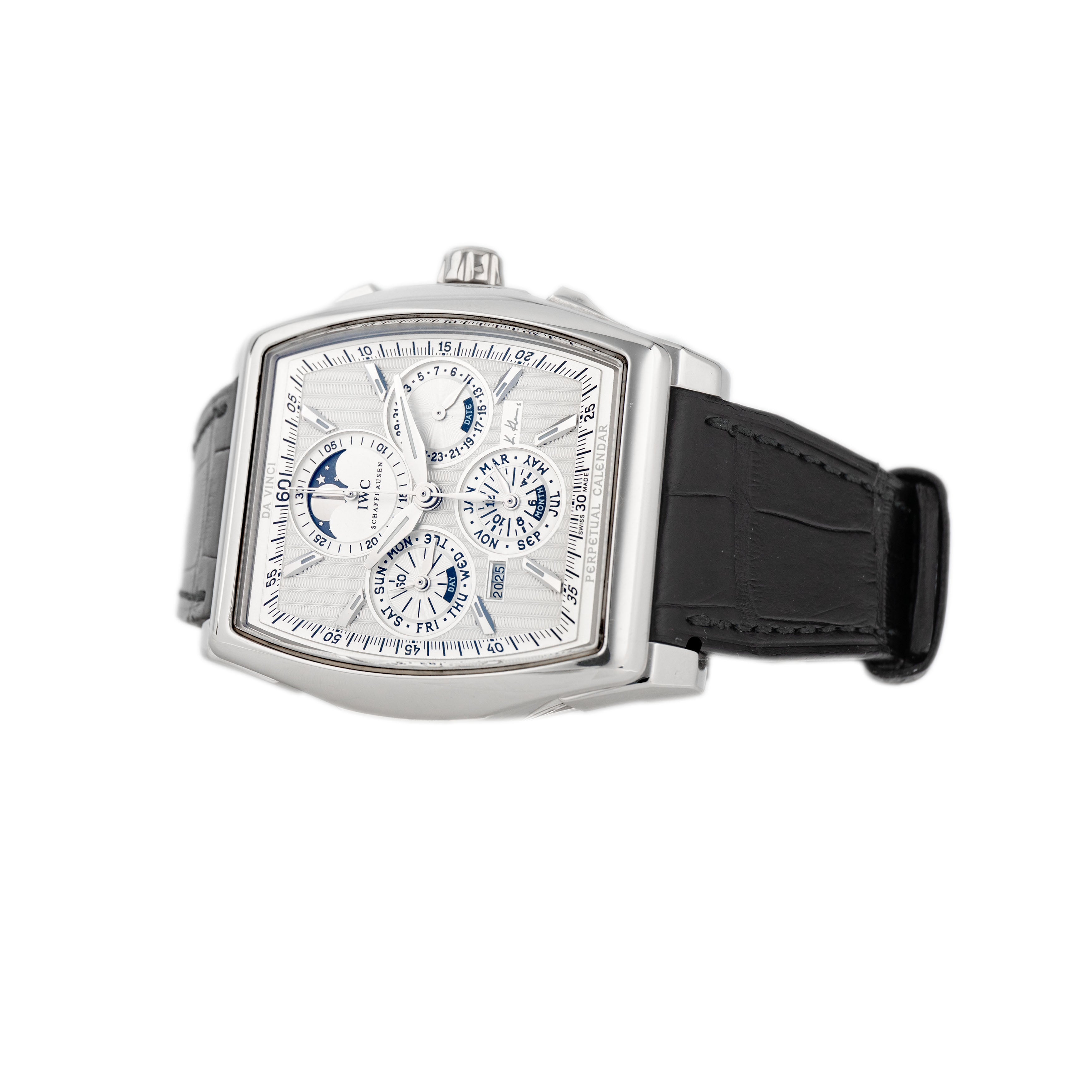 IWC Da Vinci Perpetual Calendar Kurt Klaus Platinum Silver Dial 44x43.1mm IW376201