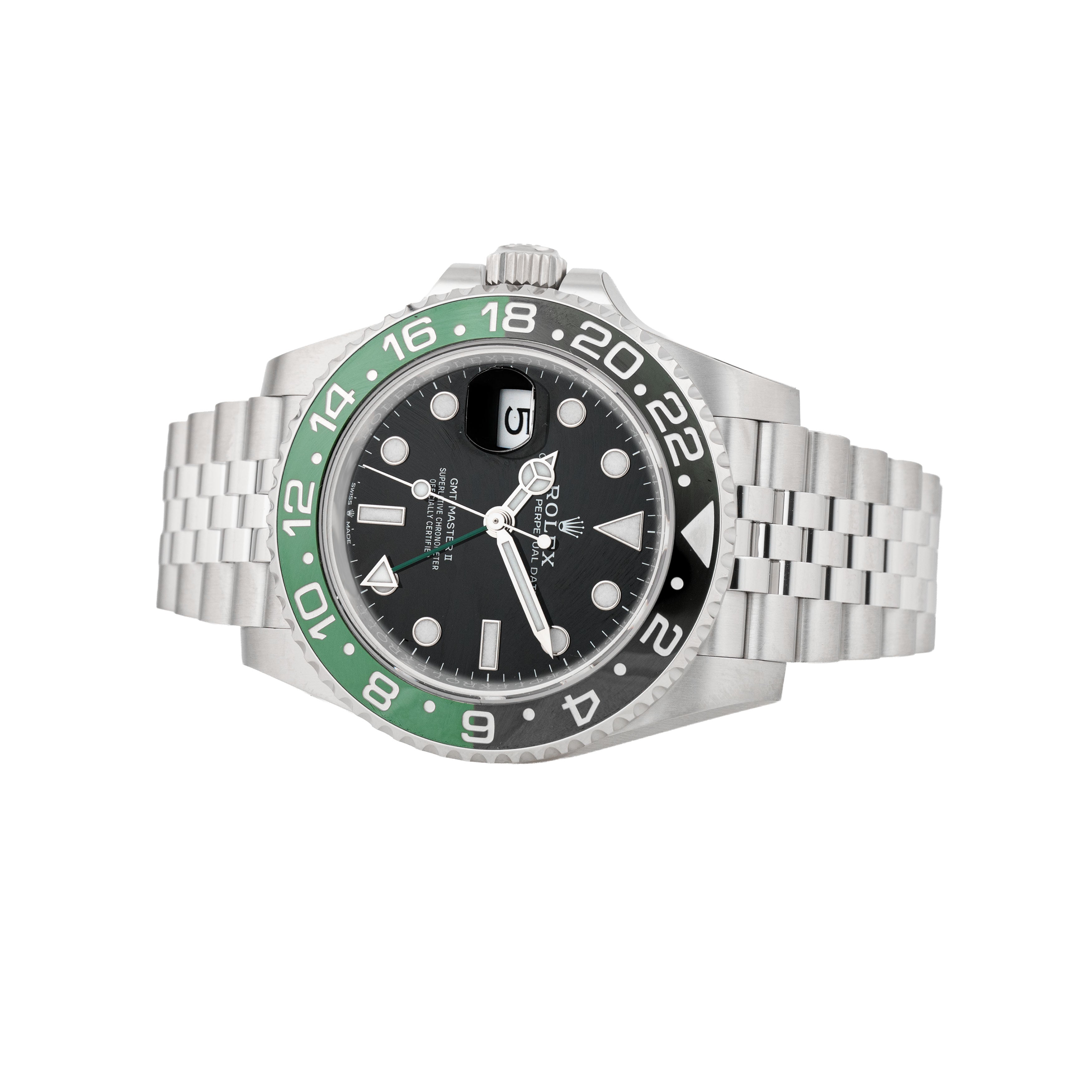Rolex GMT-Master II Sprite Stainless Steel Black Dial 40mm Jubilee 126720VTNR Full Set