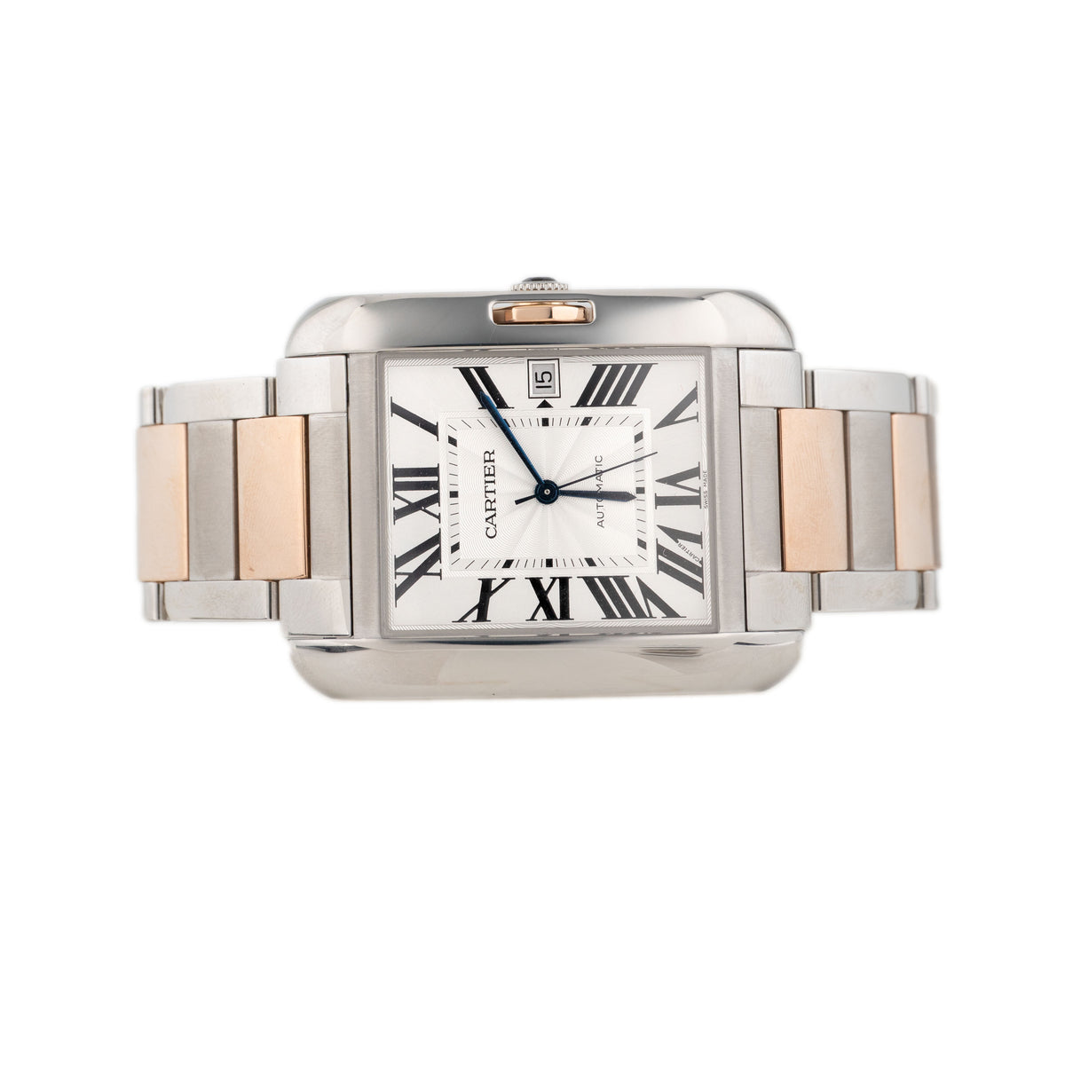 Cartier Tank Anglaise Stainless Steel White Dial 37x47mm W53100006 Full Set