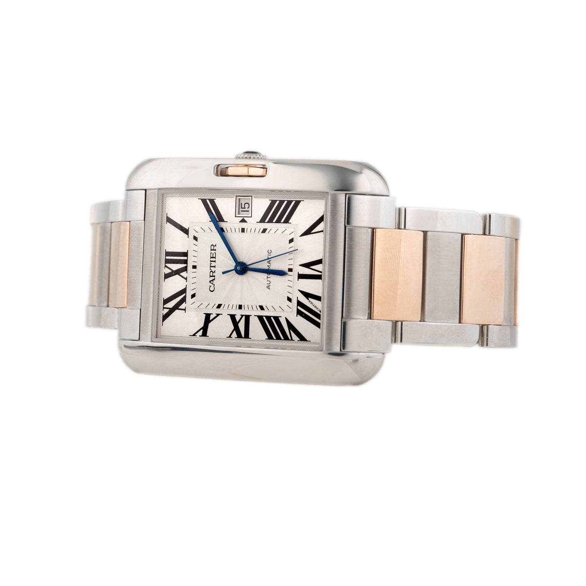 Cartier Tank Anglaise Stainless Steel White Dial 37x47mm W53100006 Full Set
