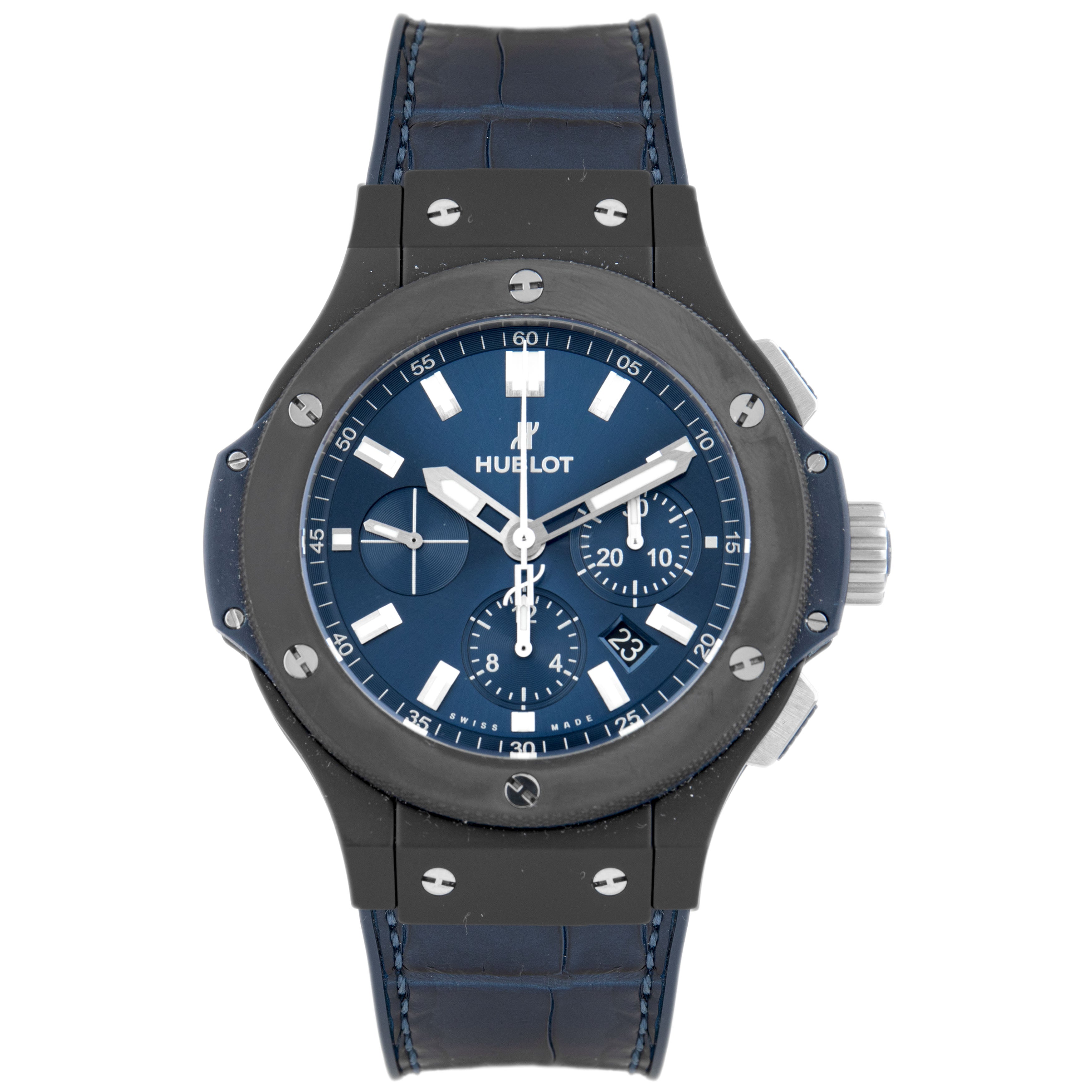 Hublot Big Bang Chronograph Ceramic Blue Dial 44mm 301.CI.7170.LR