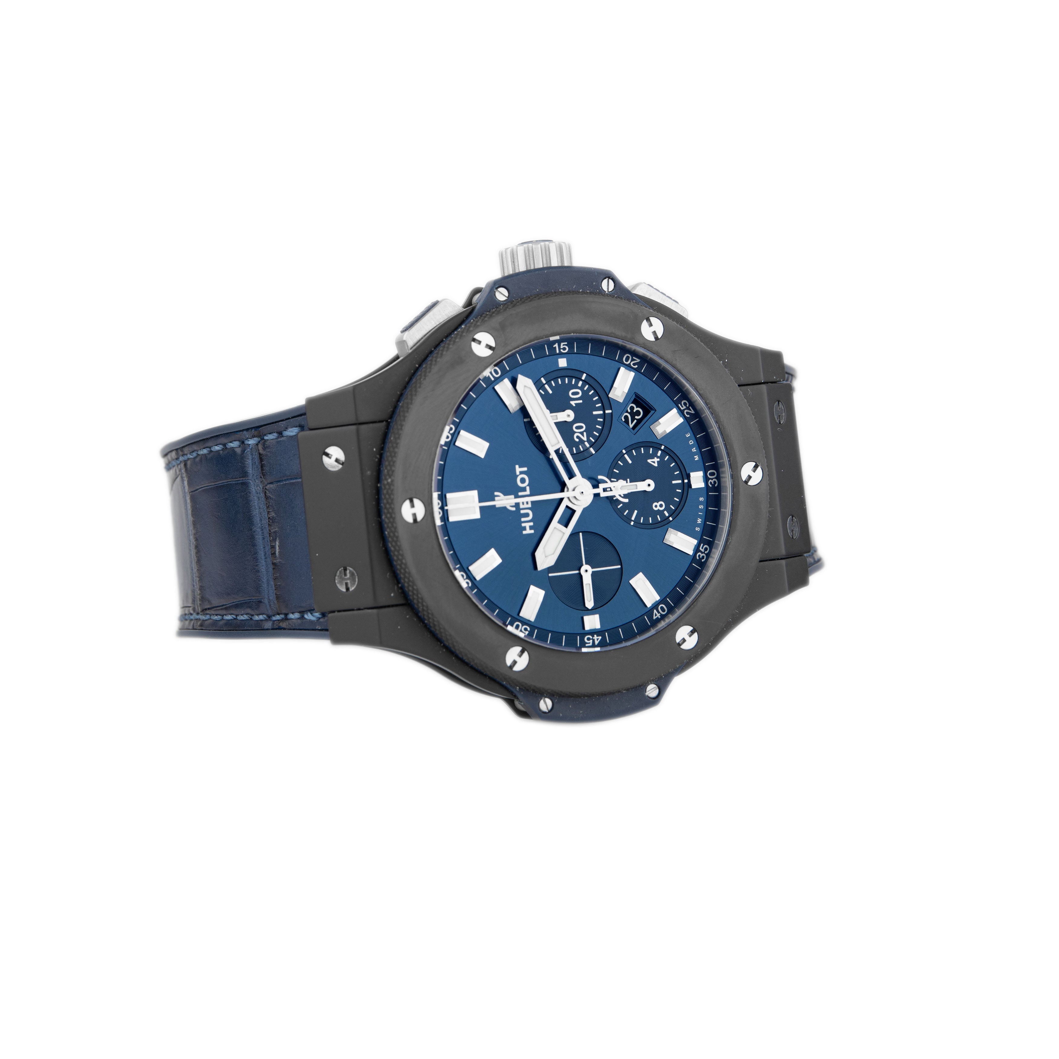 Hublot Big Bang Chronograph Ceramic Blue Dial 44mm 301.CI.7170.LR