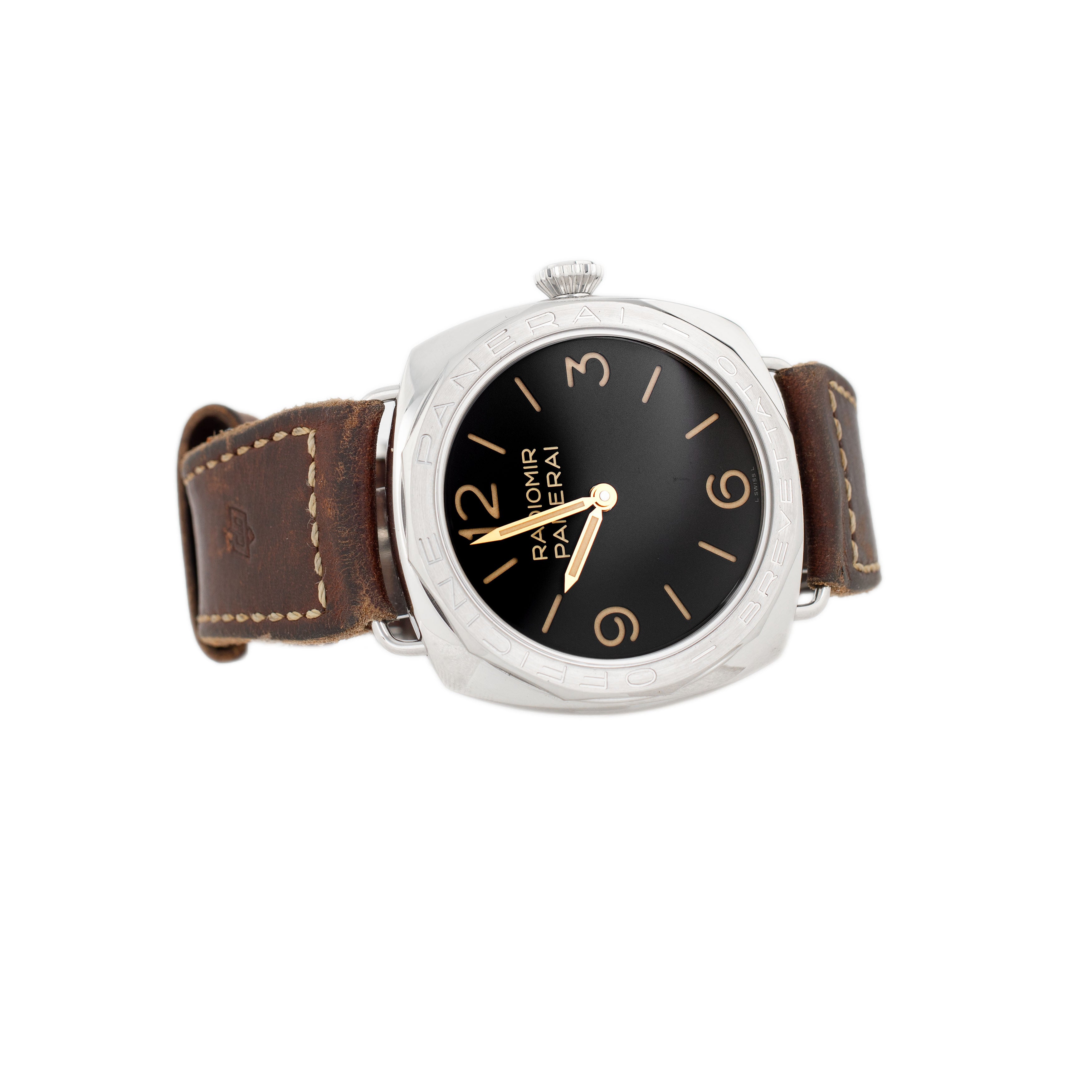 Panerai Radiomir Acciaio Brevettato Stainless Steel Black Dial 47mm PAM00685