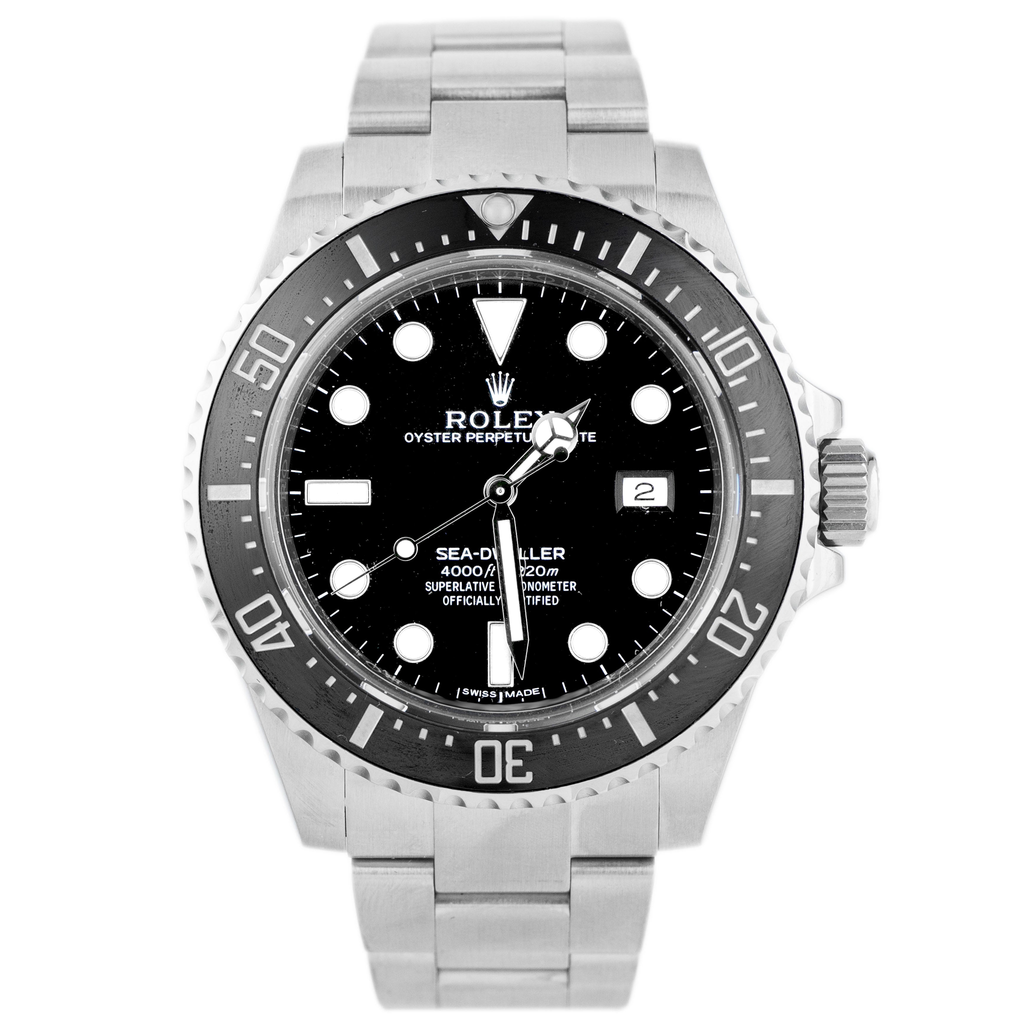Rolex Sea-Dweller Stainless Steel Black Dial 40mm 116600 Full Set