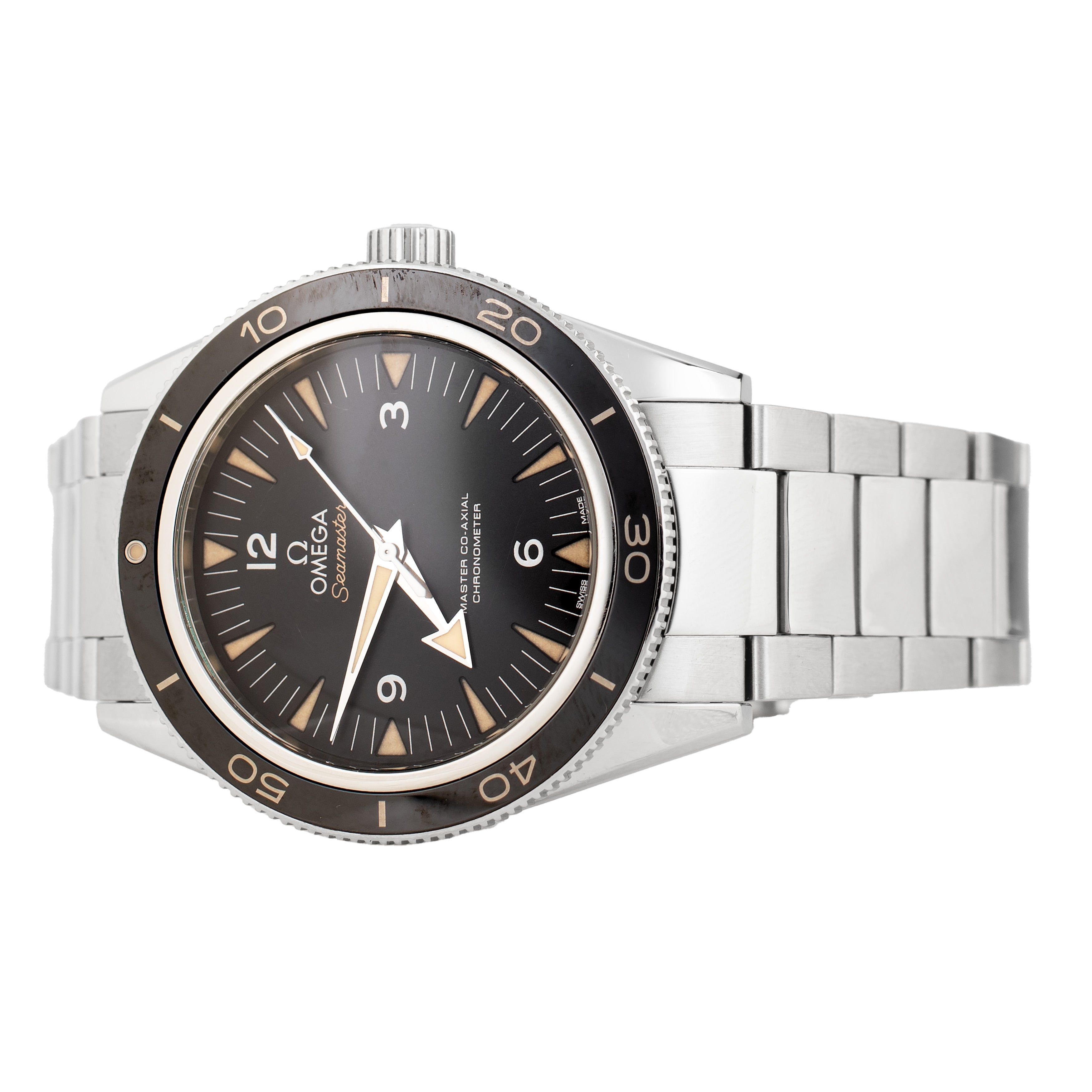 Omega Seamaster 300 Stainless Steel Black Dial 41mm 233.30.41.21.01.001 Full Set