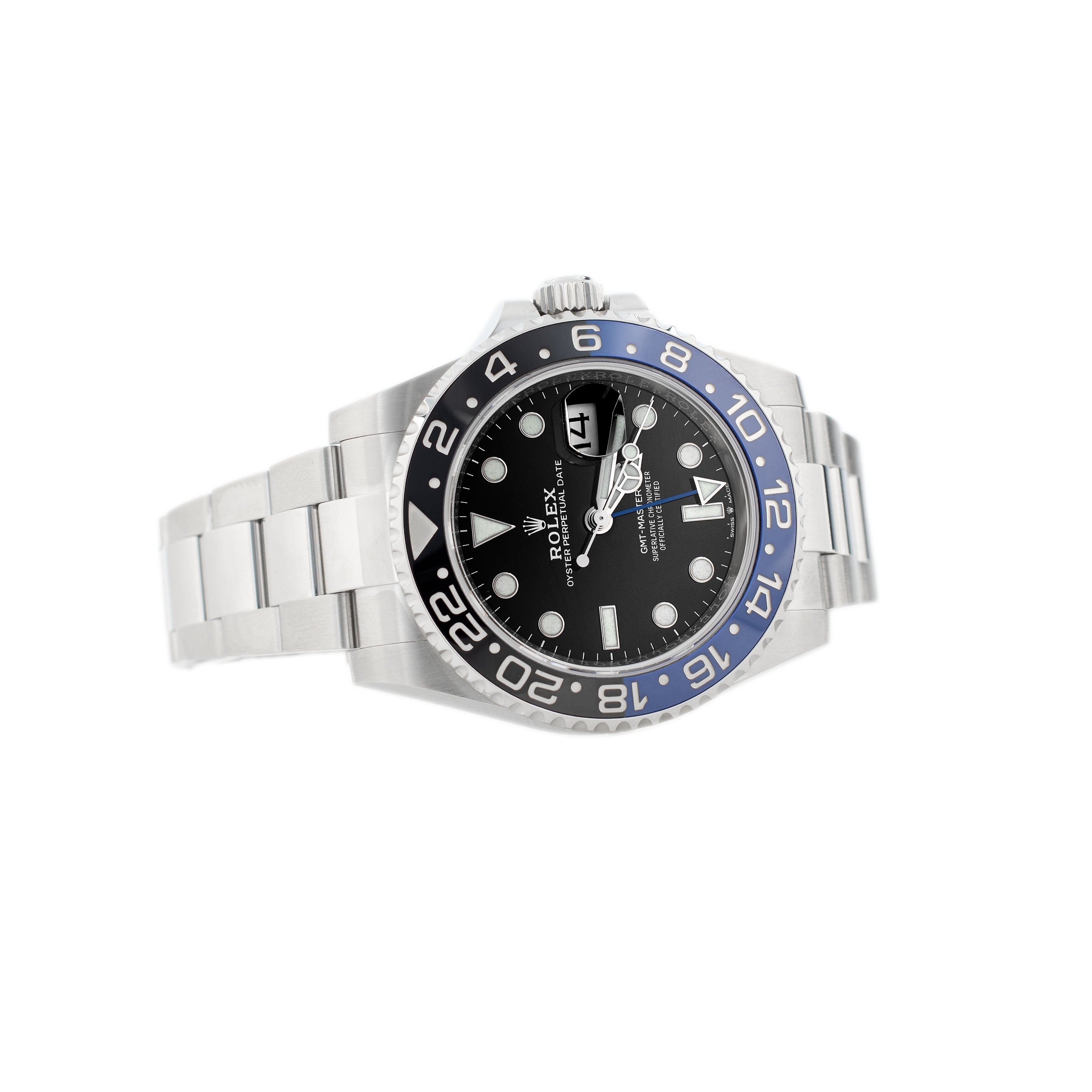 Rolex GMT-Master II Batman Stainless Steel Black Dial Oyster 40mm 126710BLNR Full Set