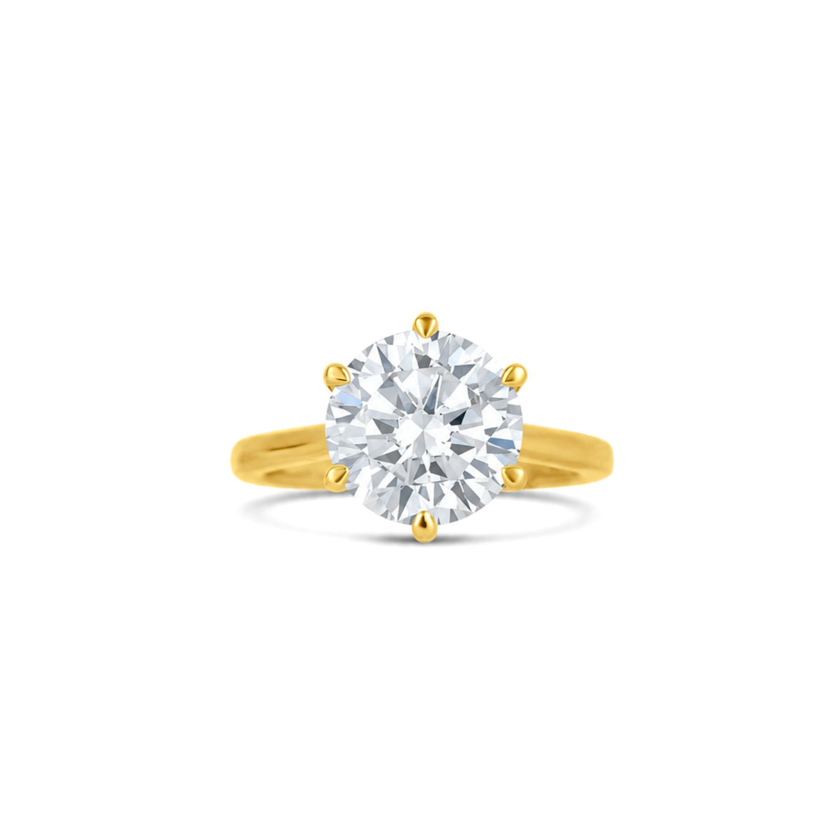 14k Yellow Gold Diamond Semi-Mount