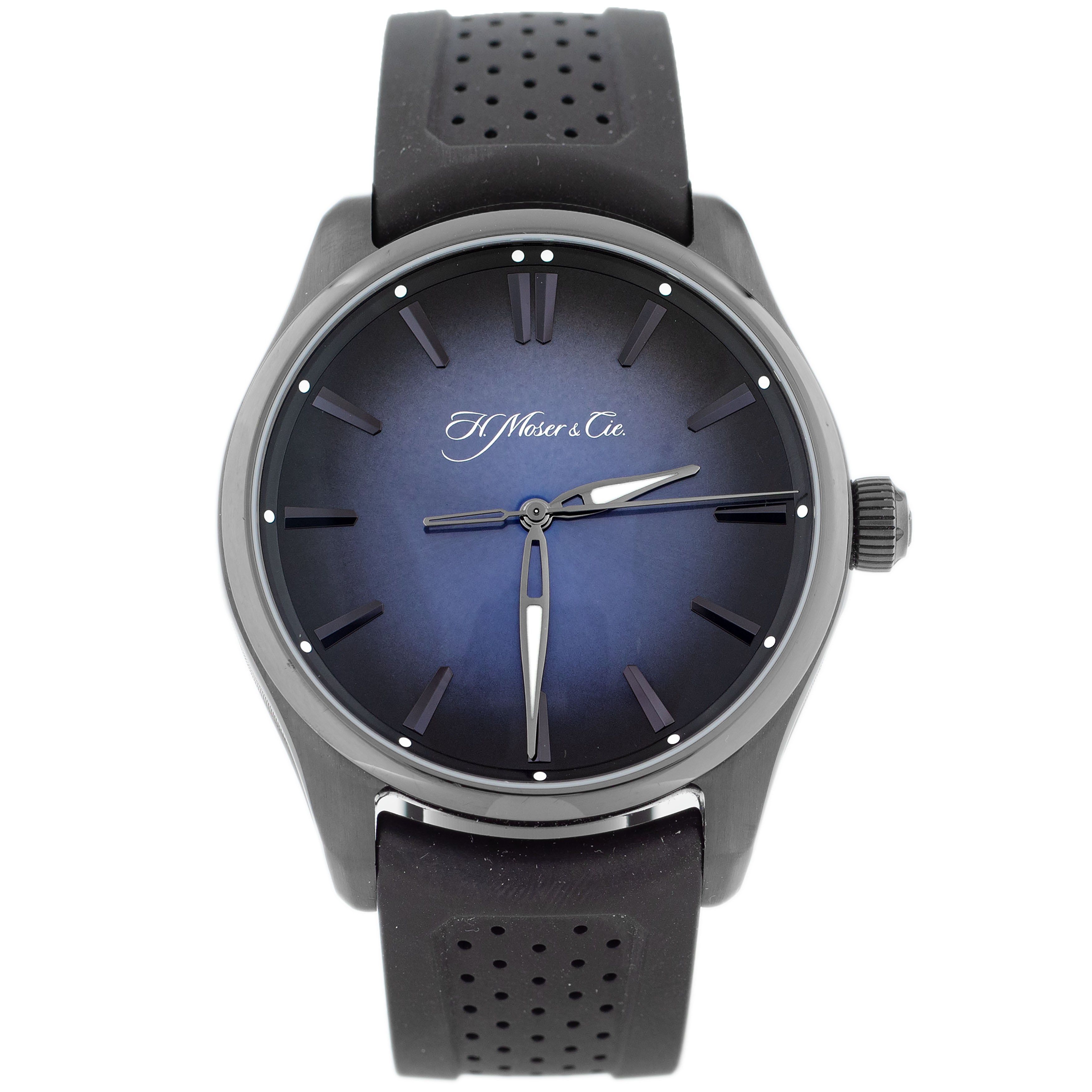 H.Moser & Cie. Pioneer Centre Seconds Funky Blue Edition Stainless Steel 42.8mm 3200-1205 Full Set