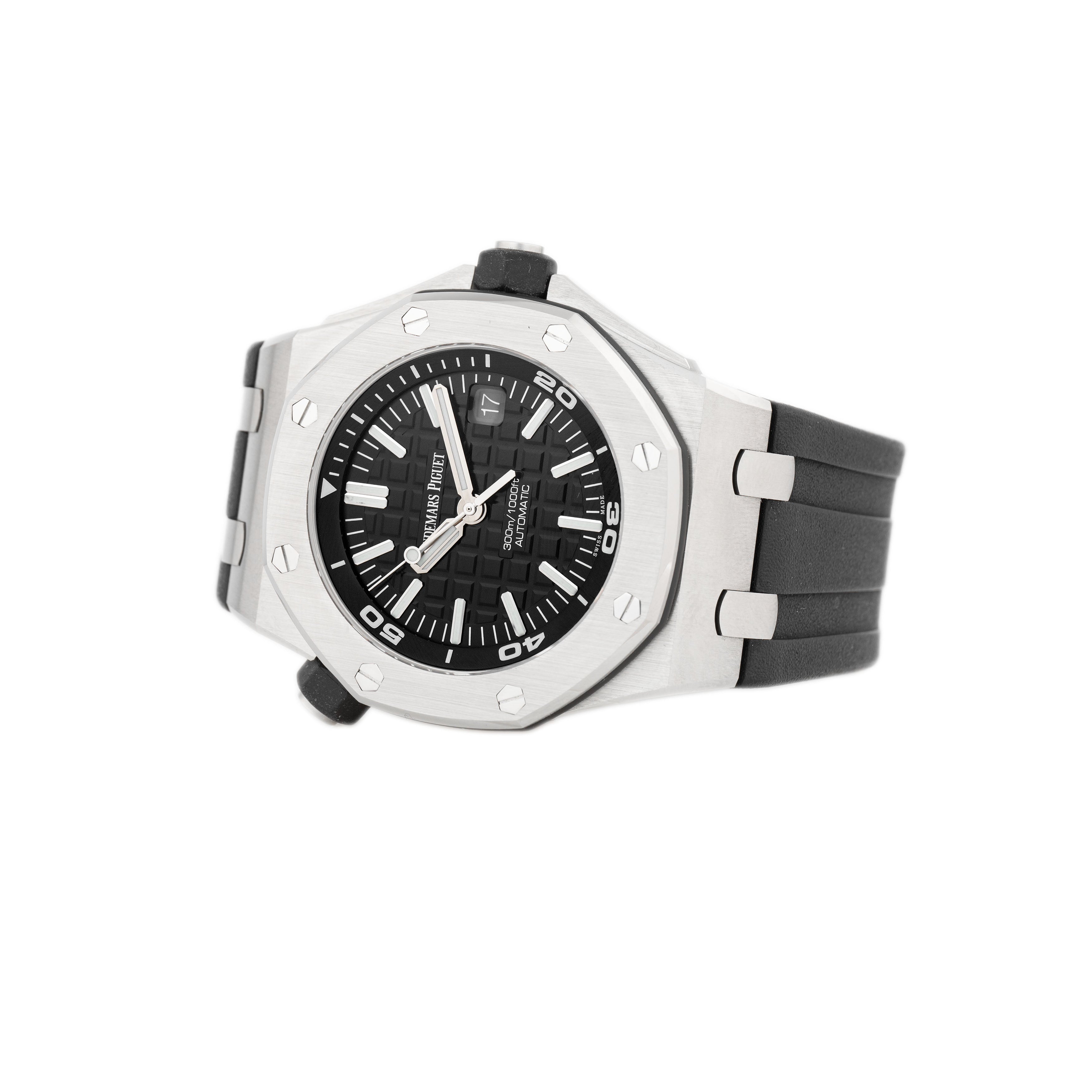 Audemars Piguet Royal Oak Offshore Diver Stainless Steel Black Dial 42mm 15710ST.OO.A002CA.01 Full Set