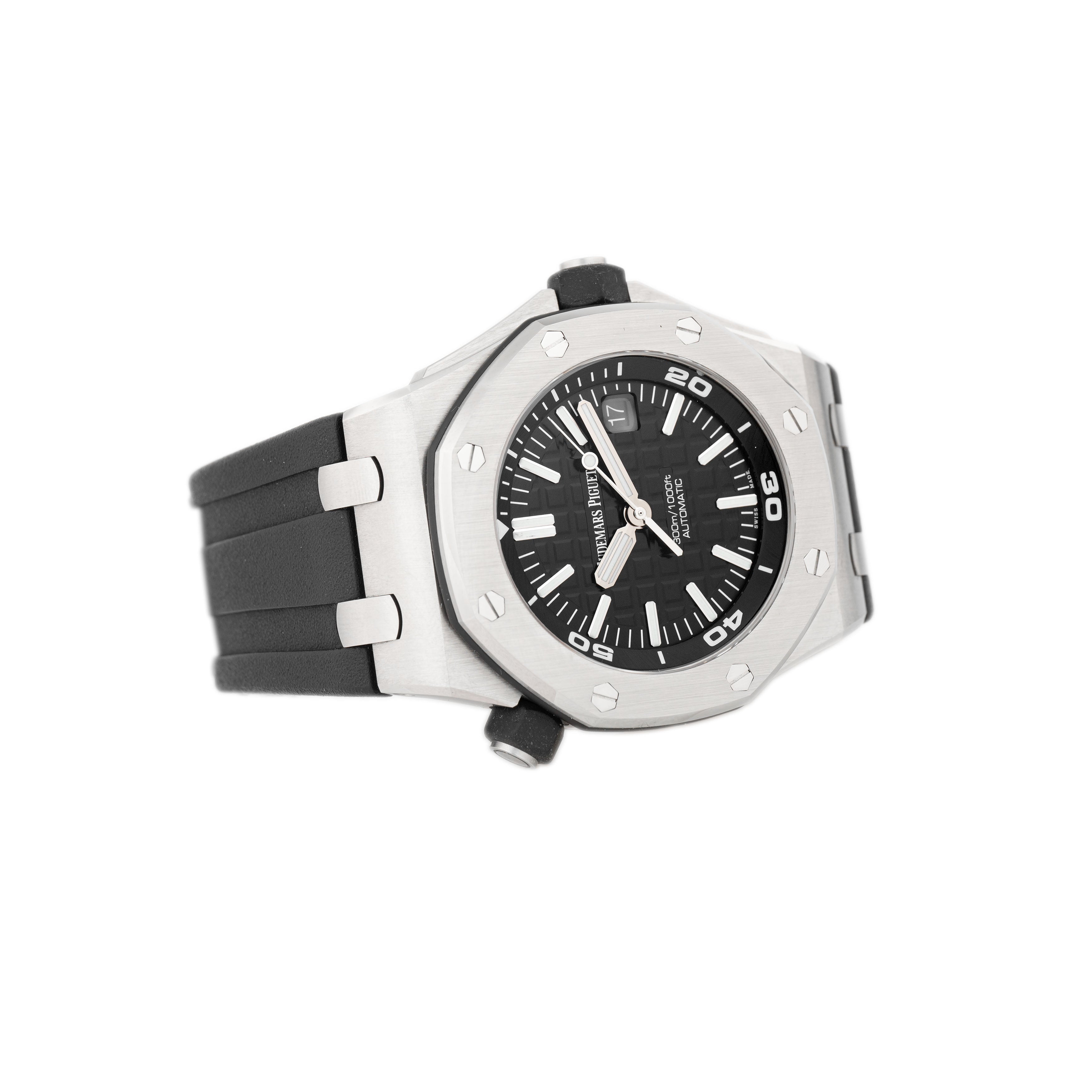 Audemars Piguet Royal Oak Offshore Diver Stainless Steel Black Dial 42mm 15710ST.OO.A002CA.01 Full Set