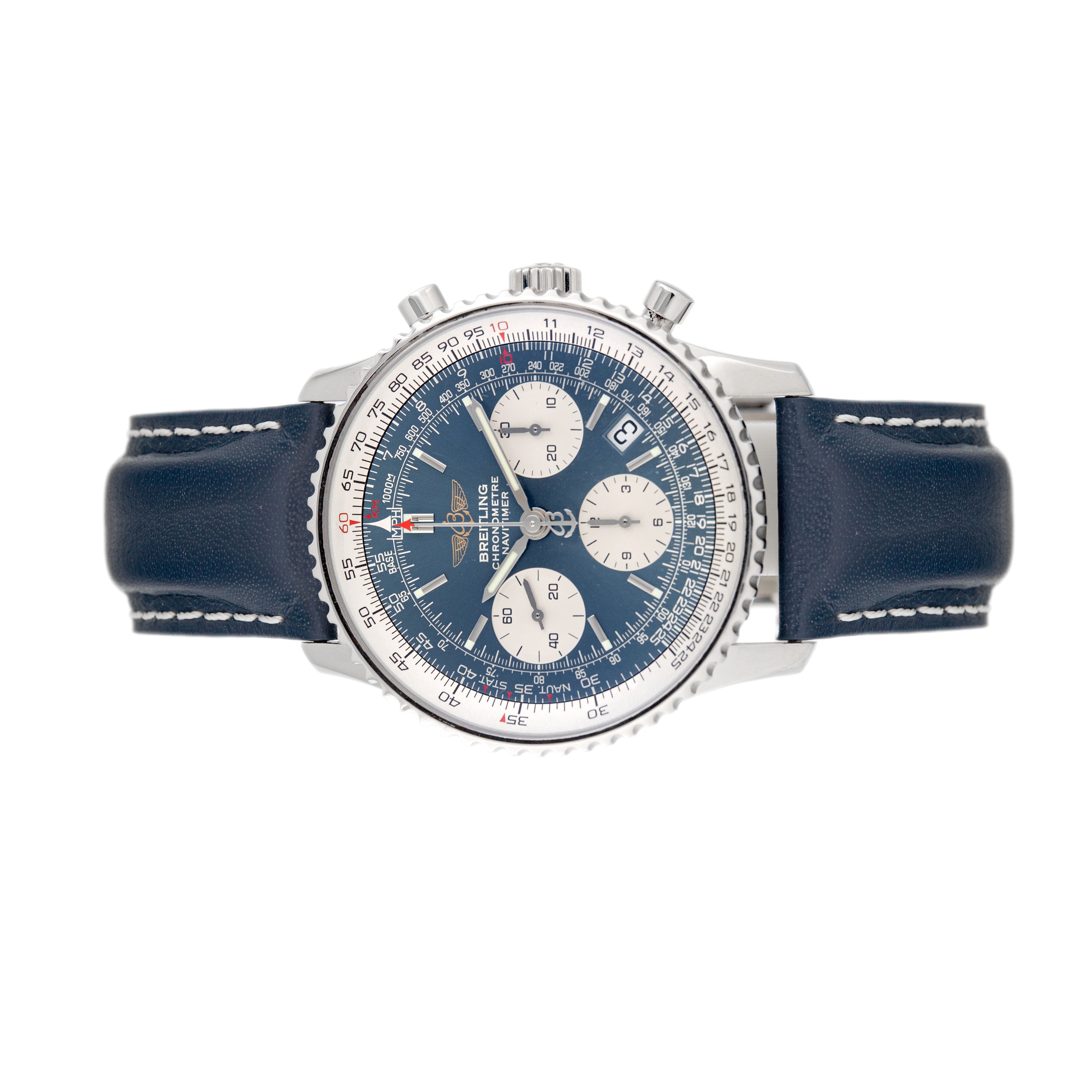 Breitling Navitimer Chronograph Stainless Steel Blue Dial 42mm A23322