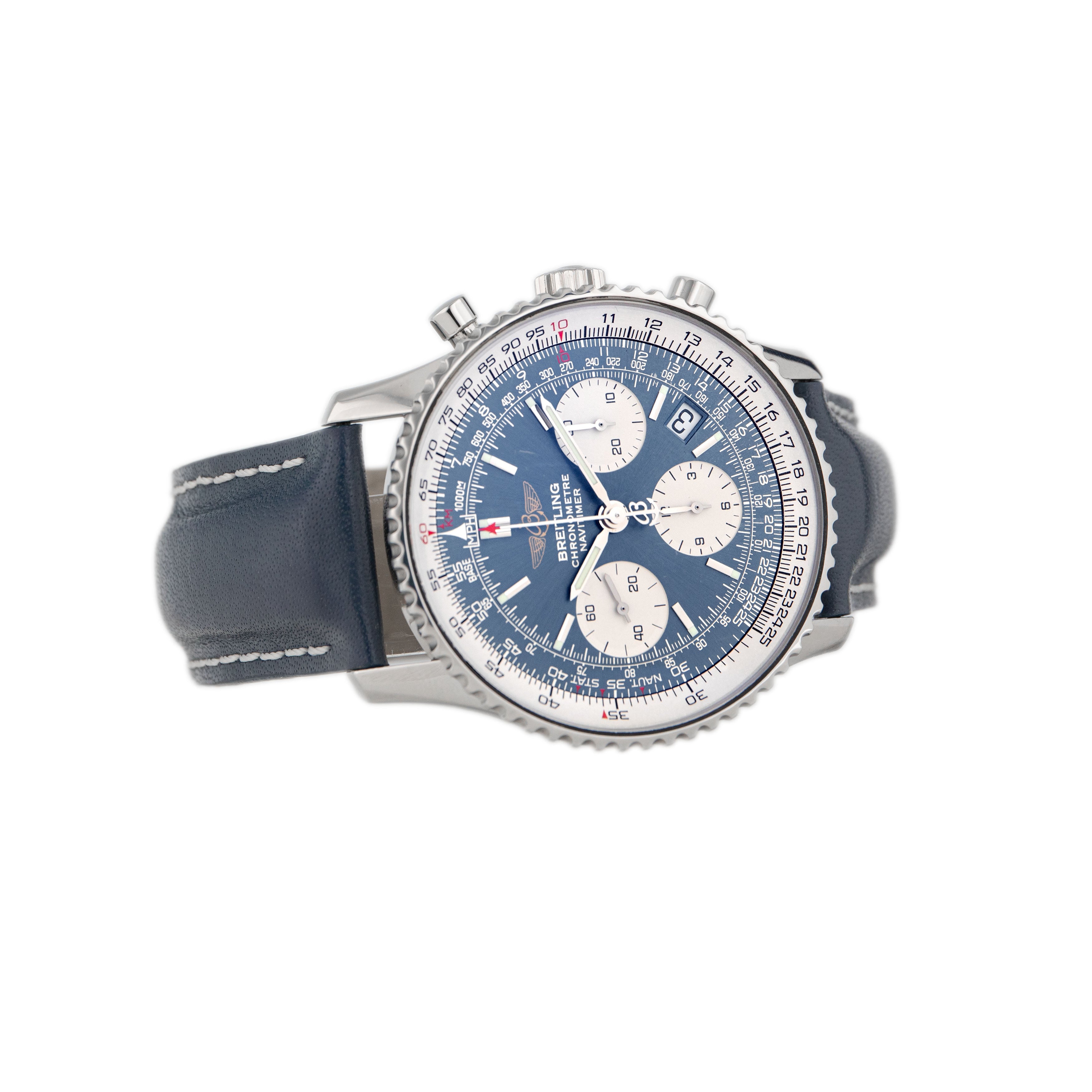 Breitling Navitimer Chronograph Stainless Steel Blue Dial 42mm A23322