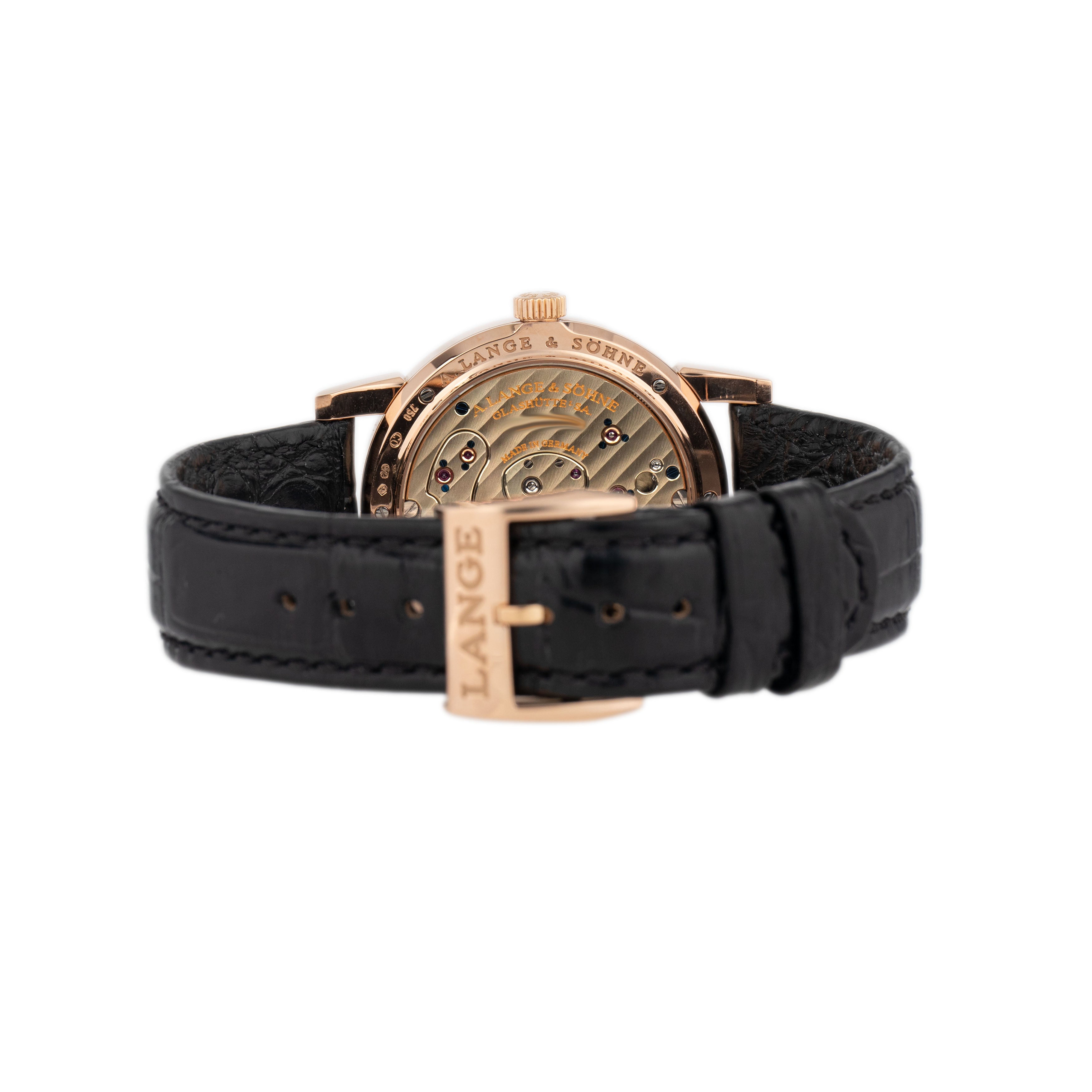 A. Lange & Sohne Lange 1 Rose Gold Silver Dial 38.5mm 101.032 Full Set