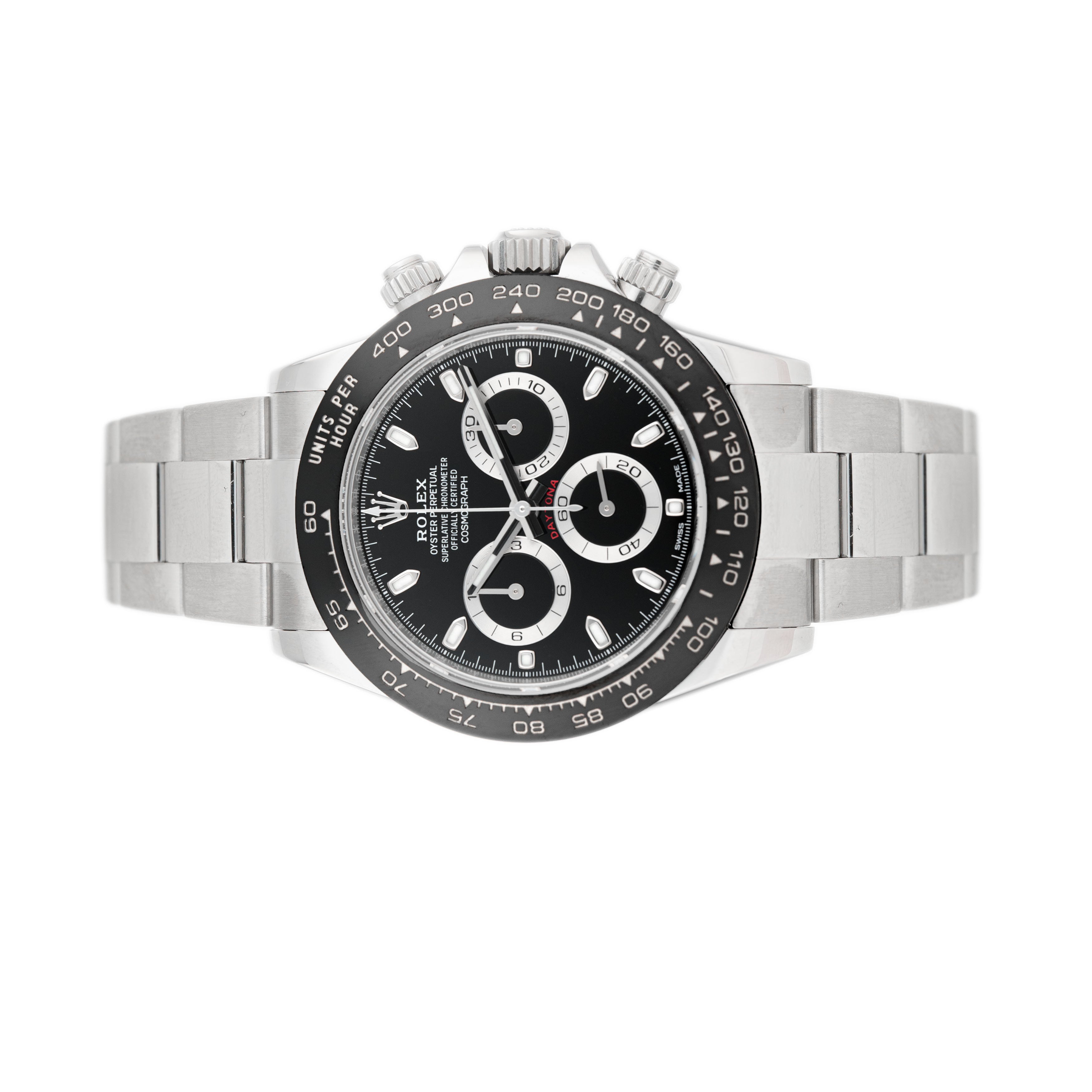 Rolex Cosmograph Daytona Stainless Steel Black Dial 40mm 116500LN Full Set