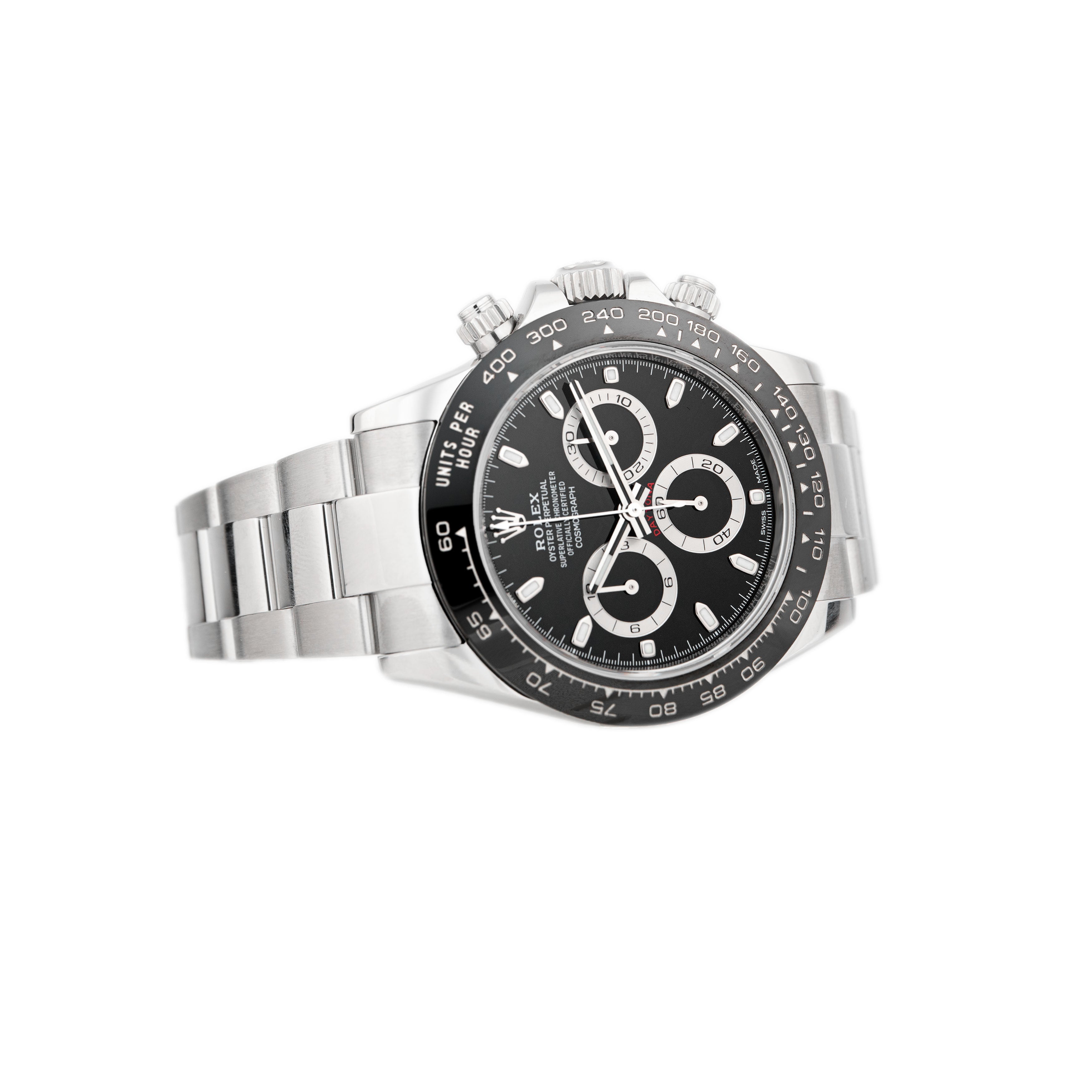 Rolex Cosmograph Daytona Stainless Steel Black Dial 40mm 116500LN Full Set