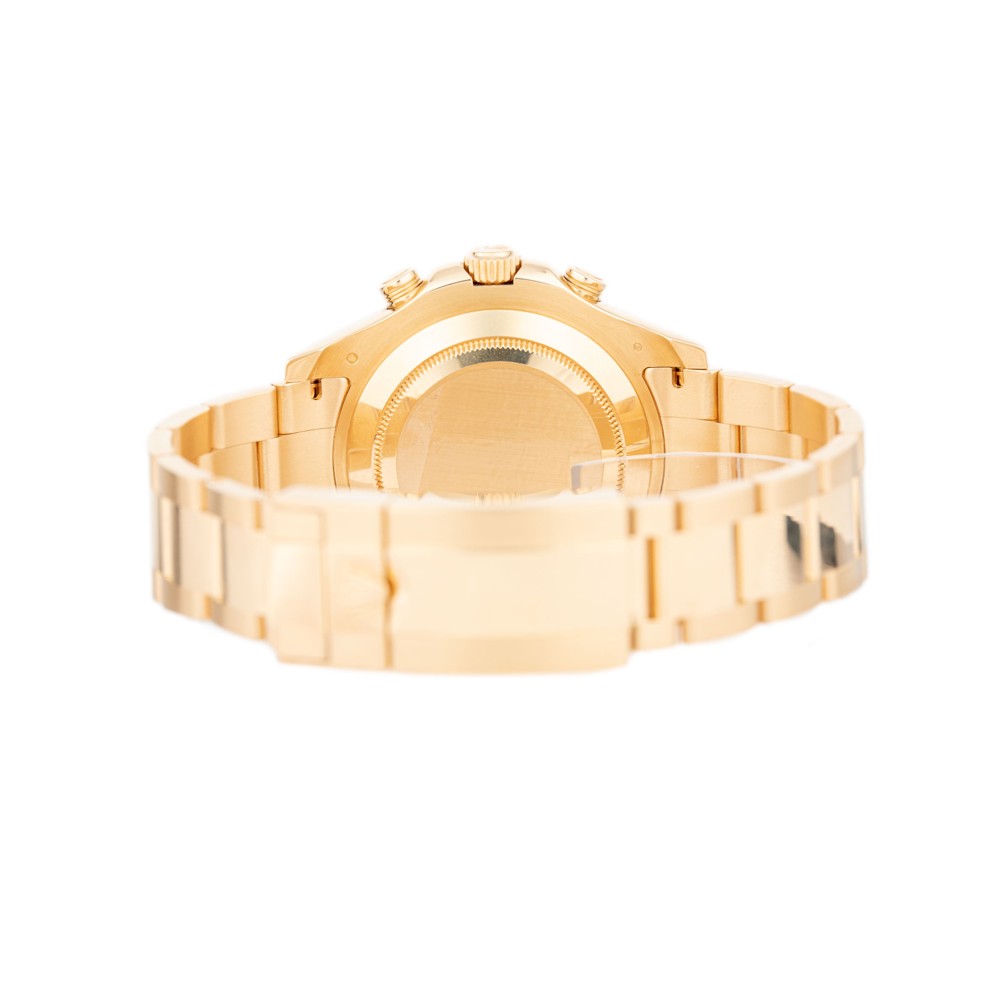 Rolex Titan Black Custom Yacht-Master II Yellow Gold Black Dial 44mm 116688 Full Set