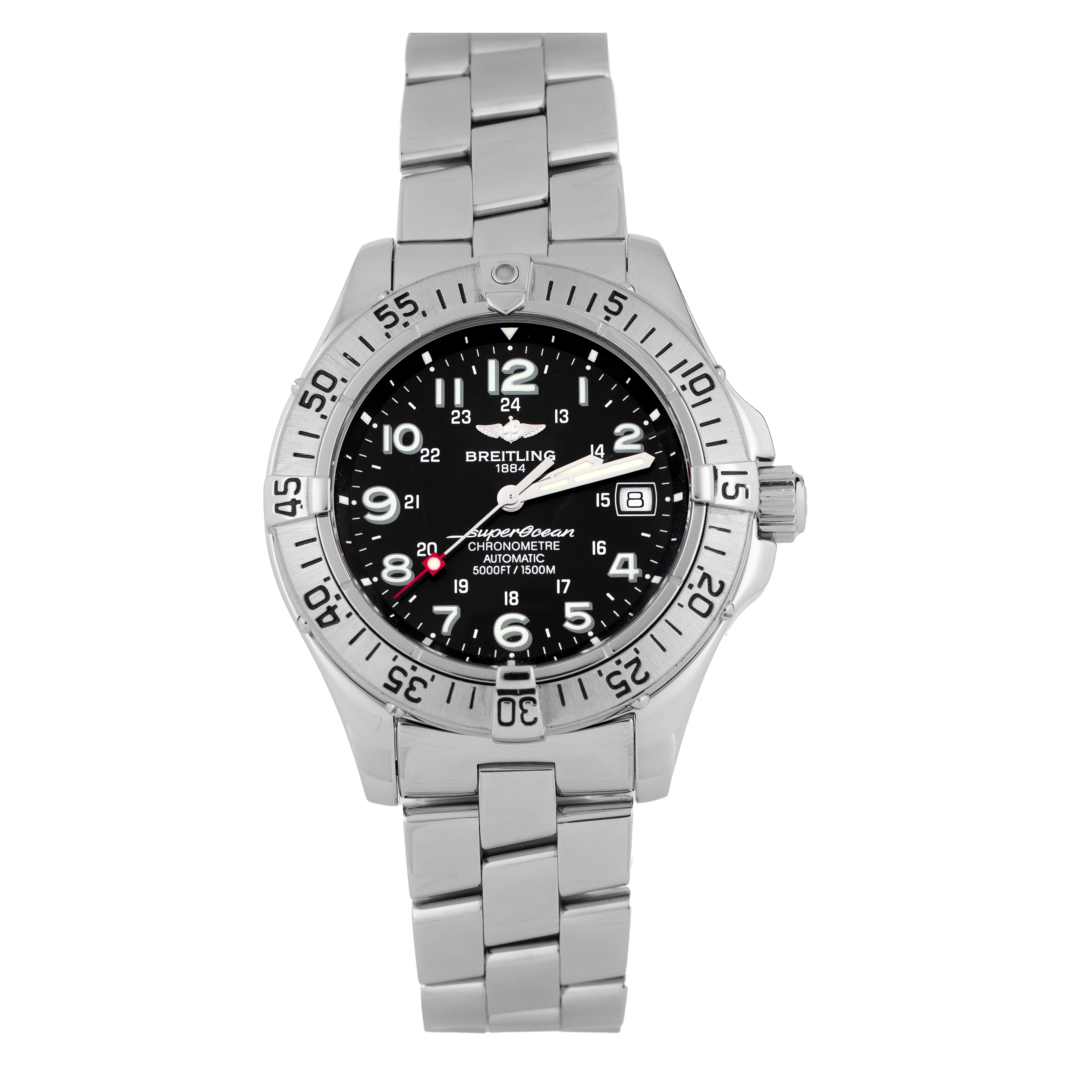 Breitling Superocean Stainless Steel Black Dial 42mm A17360