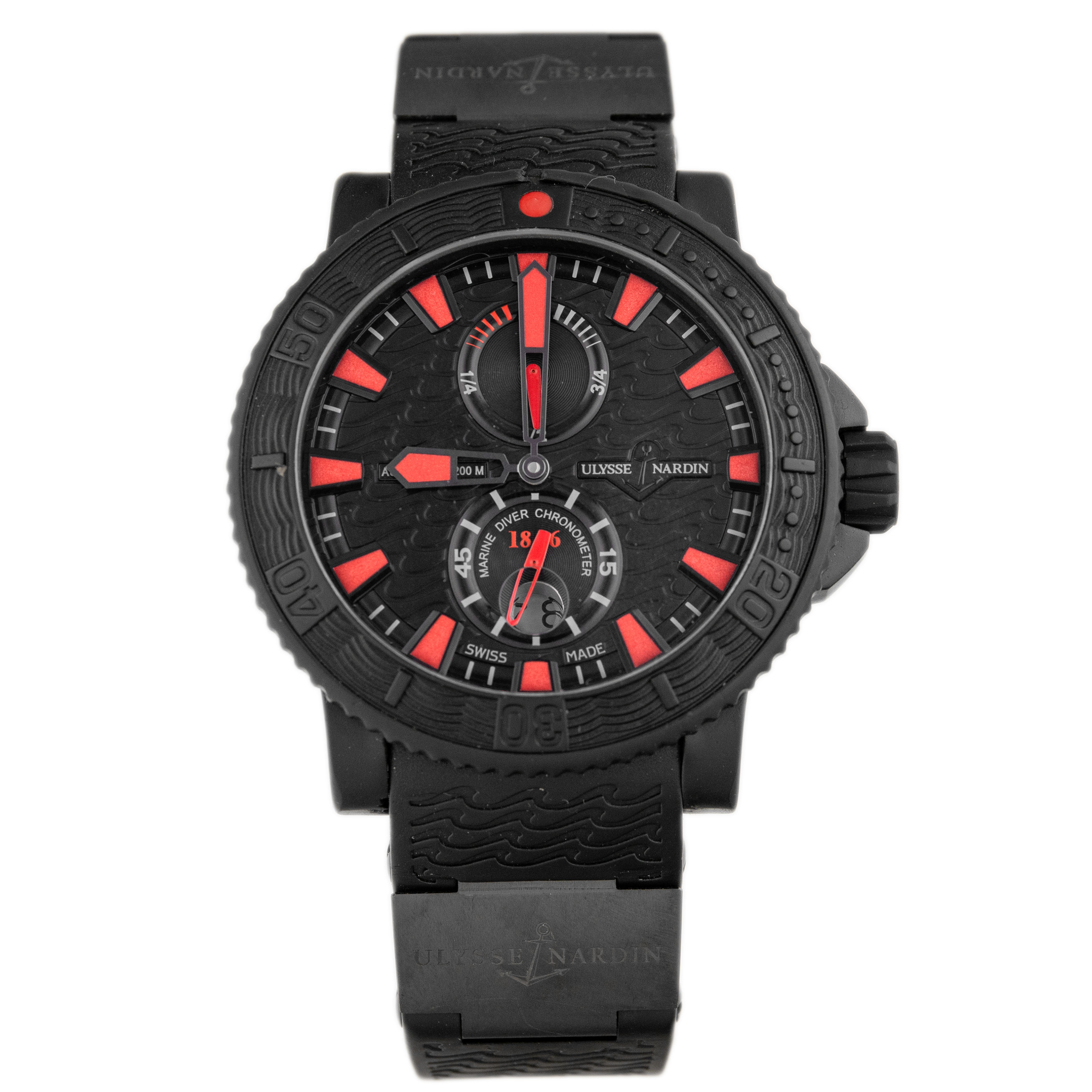 Ulysse Nardin Maxi Marine Diver Black Sea Stainless Steel Black Dial 45mm 263-92-3C