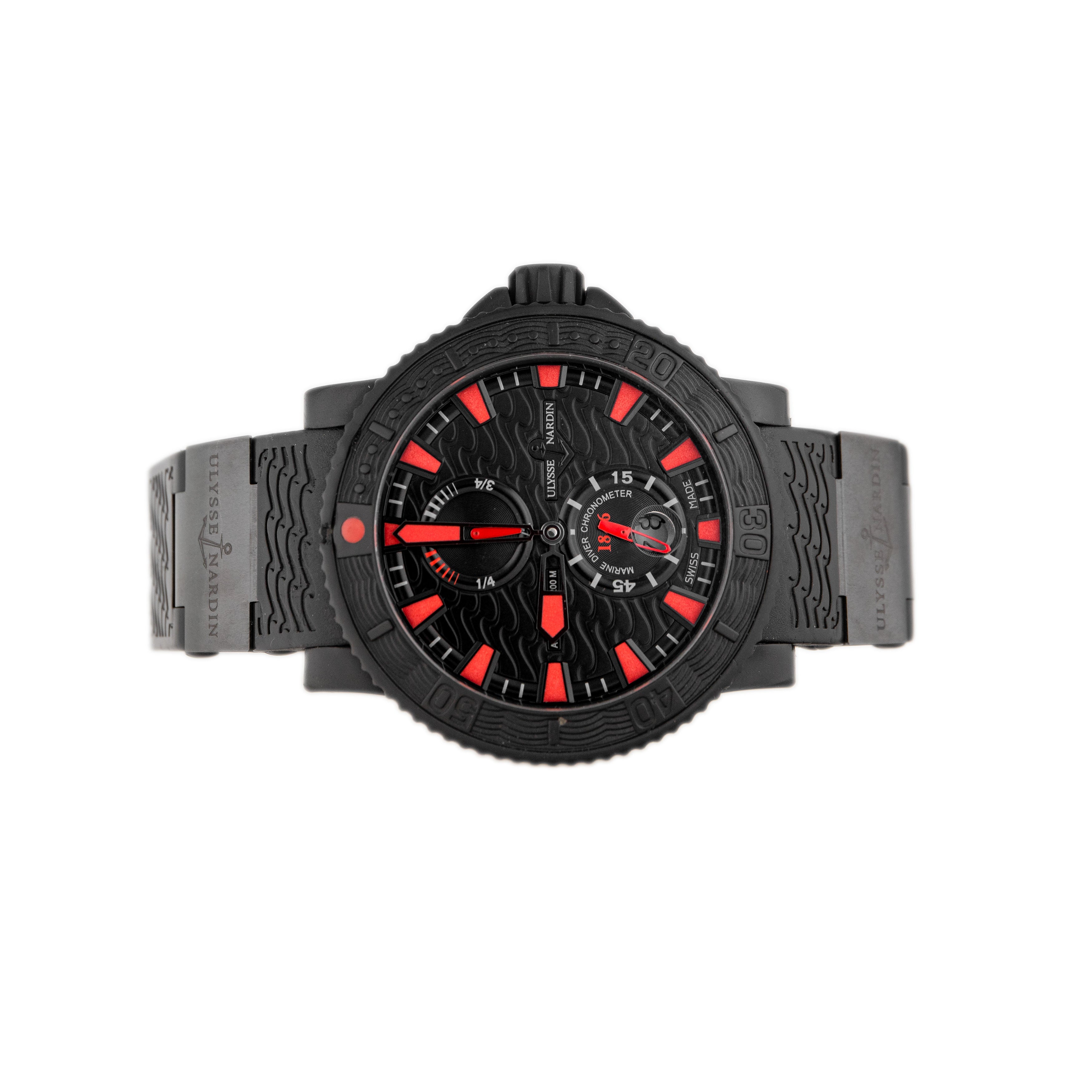 Ulysse Nardin Maxi Marine Diver Black Sea Stainless Steel Black Dial 45mm 263-92-3C