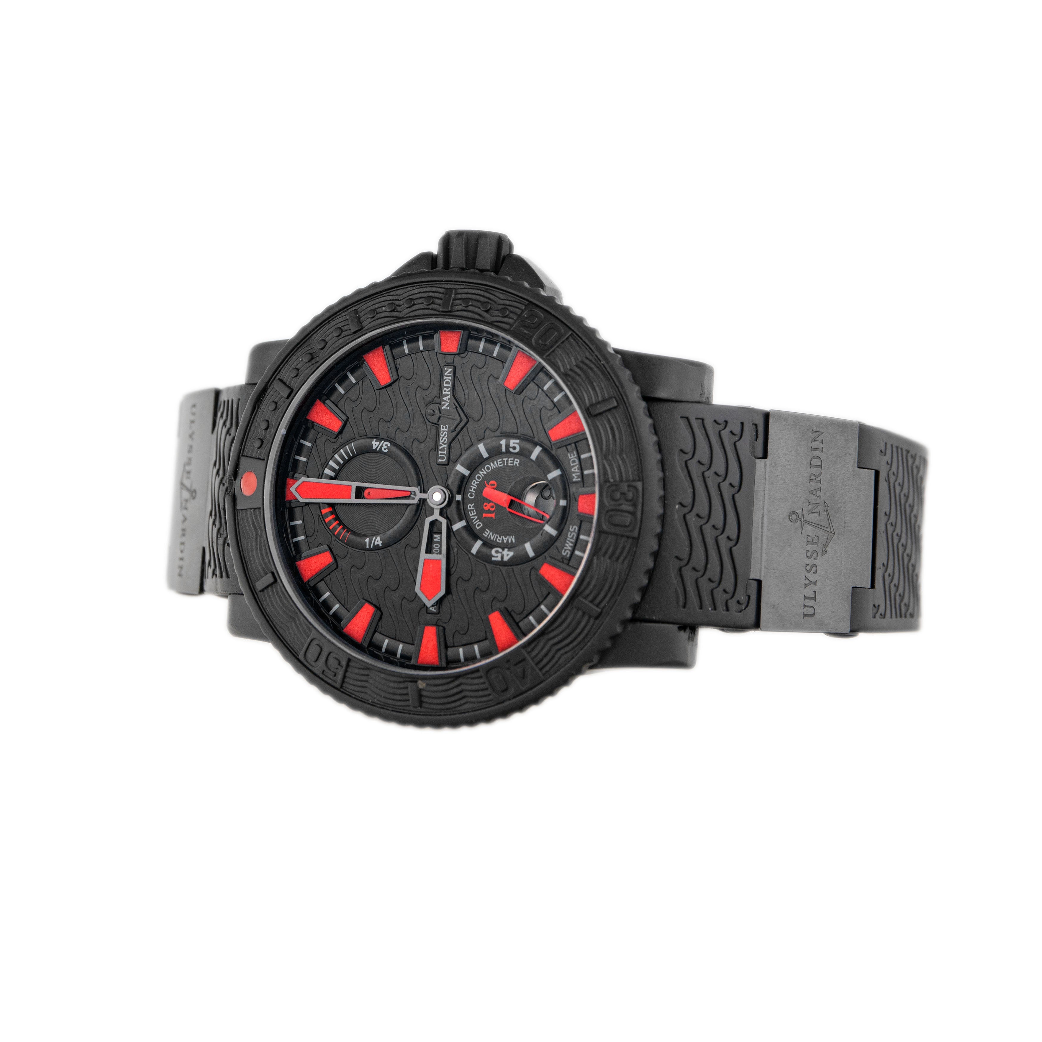 Ulysse Nardin Maxi Marine Diver Black Sea Stainless Steel Black Dial 45mm 263-92-3C