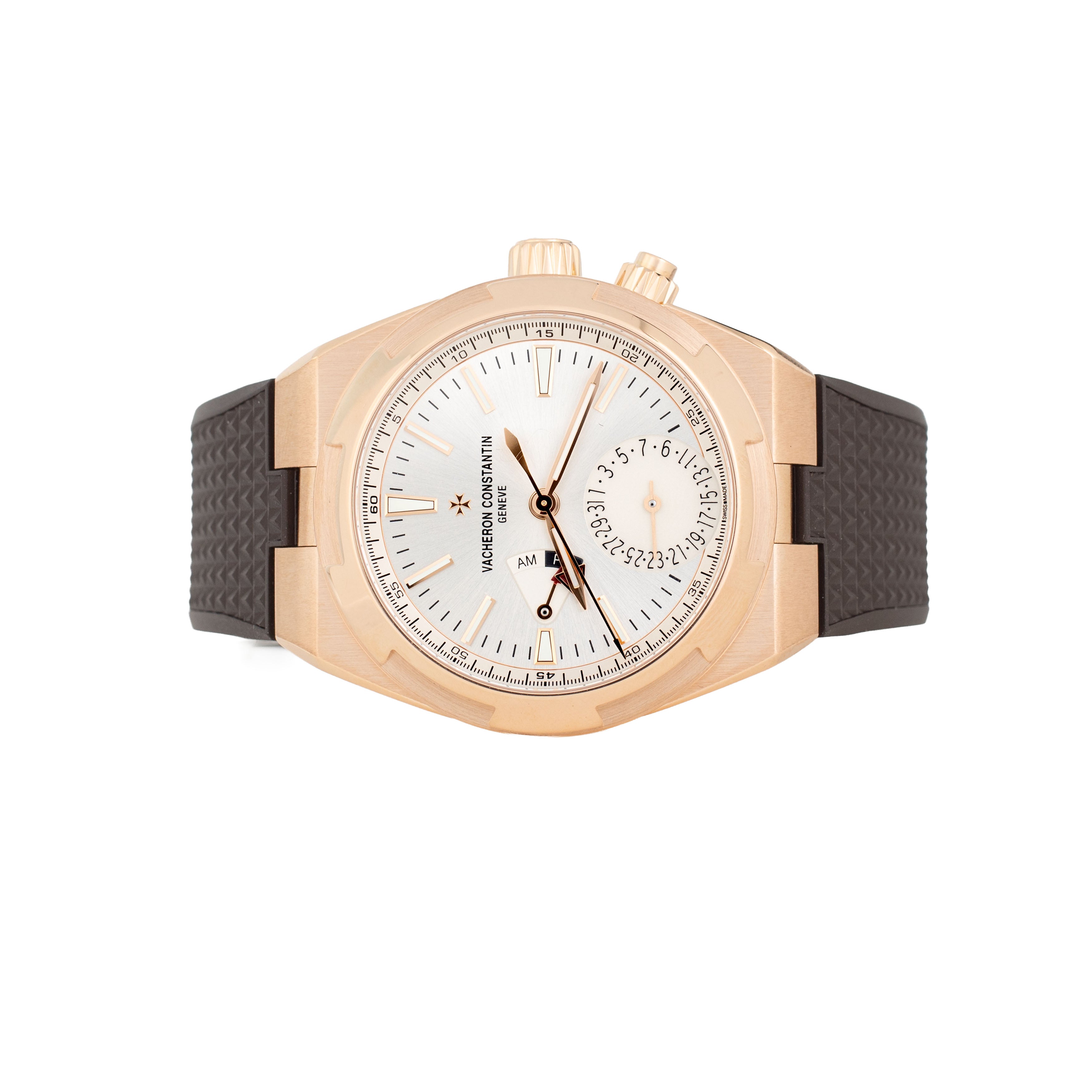 Vacheron Constantin Overseas Dual Time Rose Gold Silver Dial 41mm 7900V/000R-B336