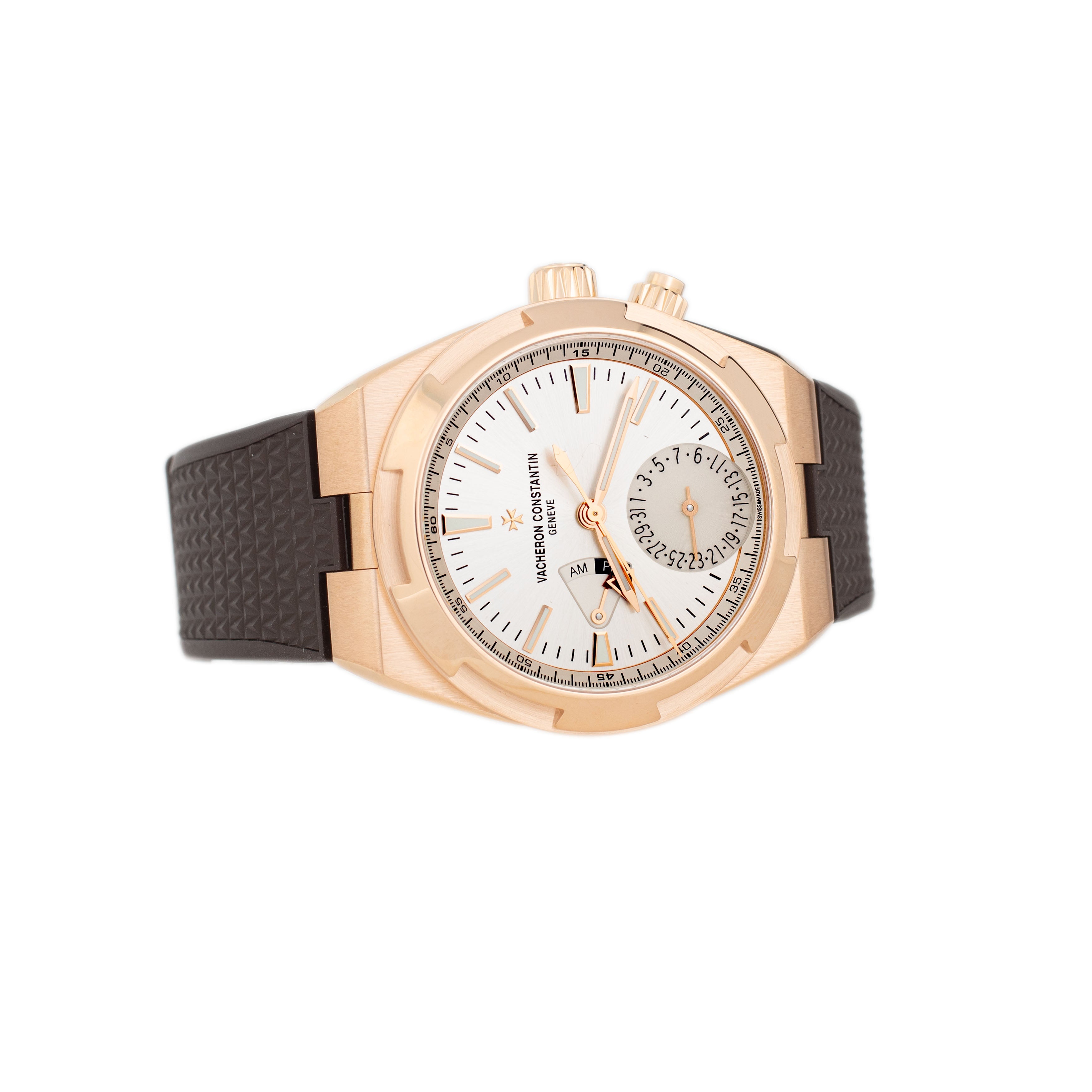 Vacheron Constantin Overseas Dual Time Rose Gold Silver Dial 41mm 7900V/000R-B336