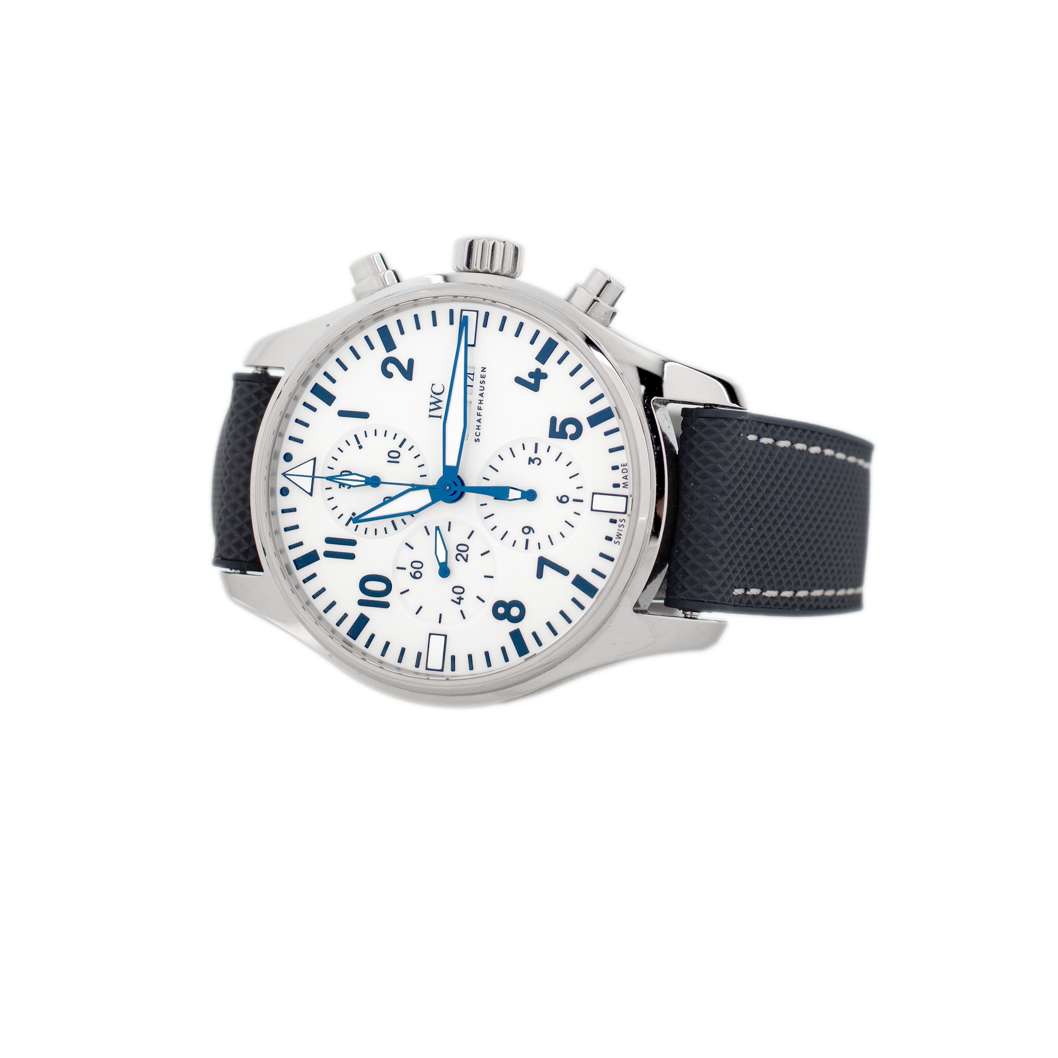 IWC Pilot's Watch Chronograph 150 Years Stainless Steel White Dial 43mm IW377725