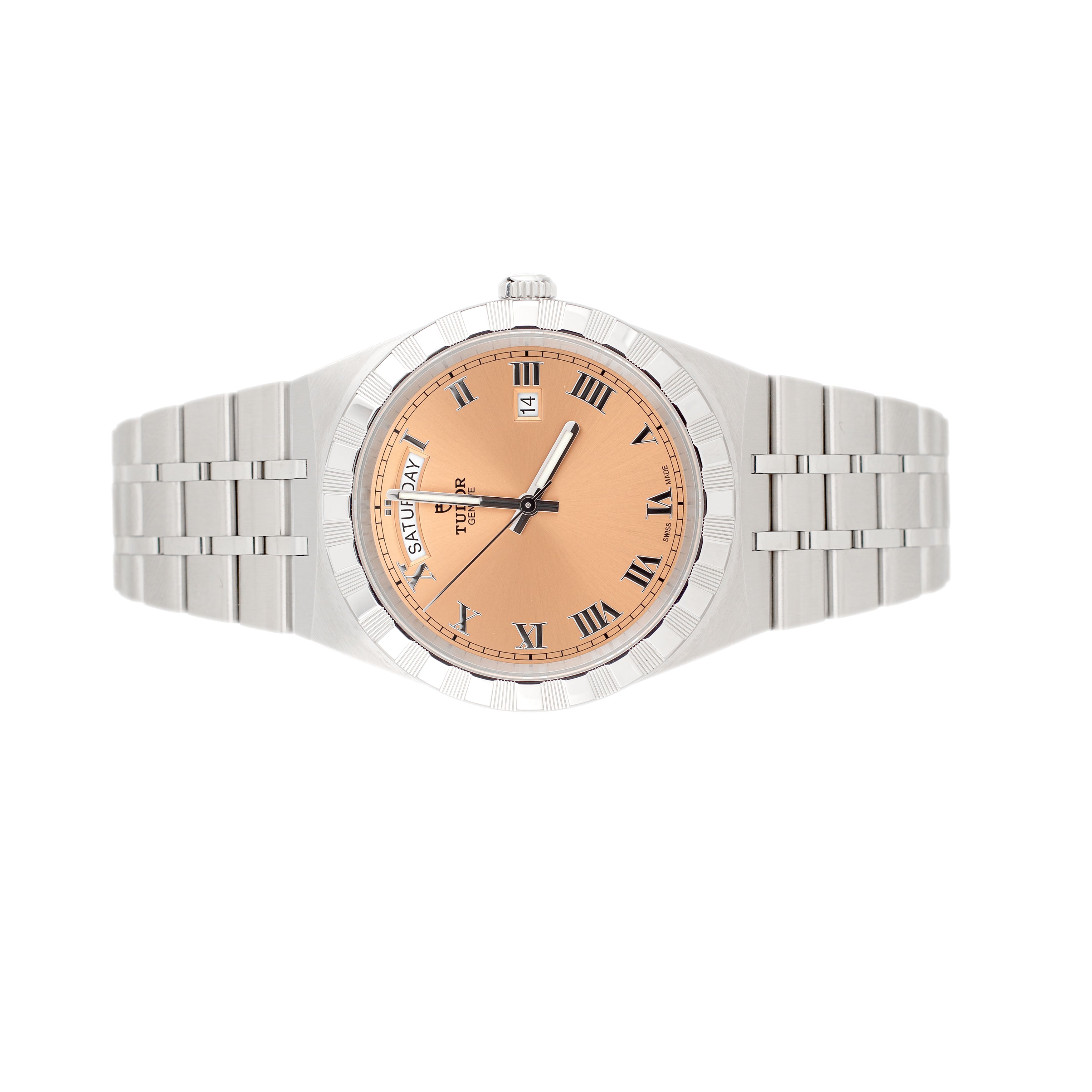 Tudor Royal Stainless Steel Salmon Dial 41mm m28600-0009 Full Set