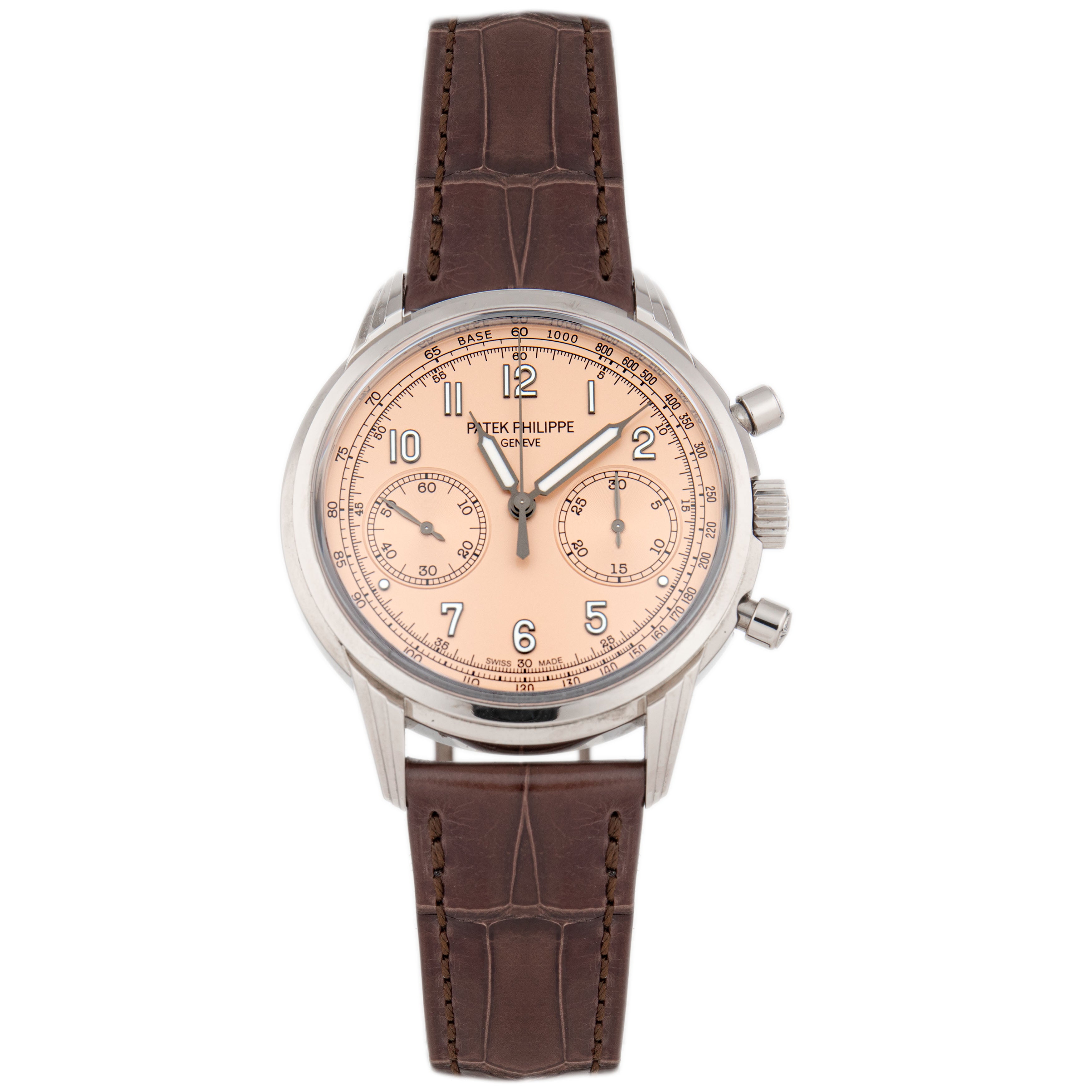 Patek Philippe Complications Chronograph White Gold Salmon Dial 41mm 5172G-010 Full Set