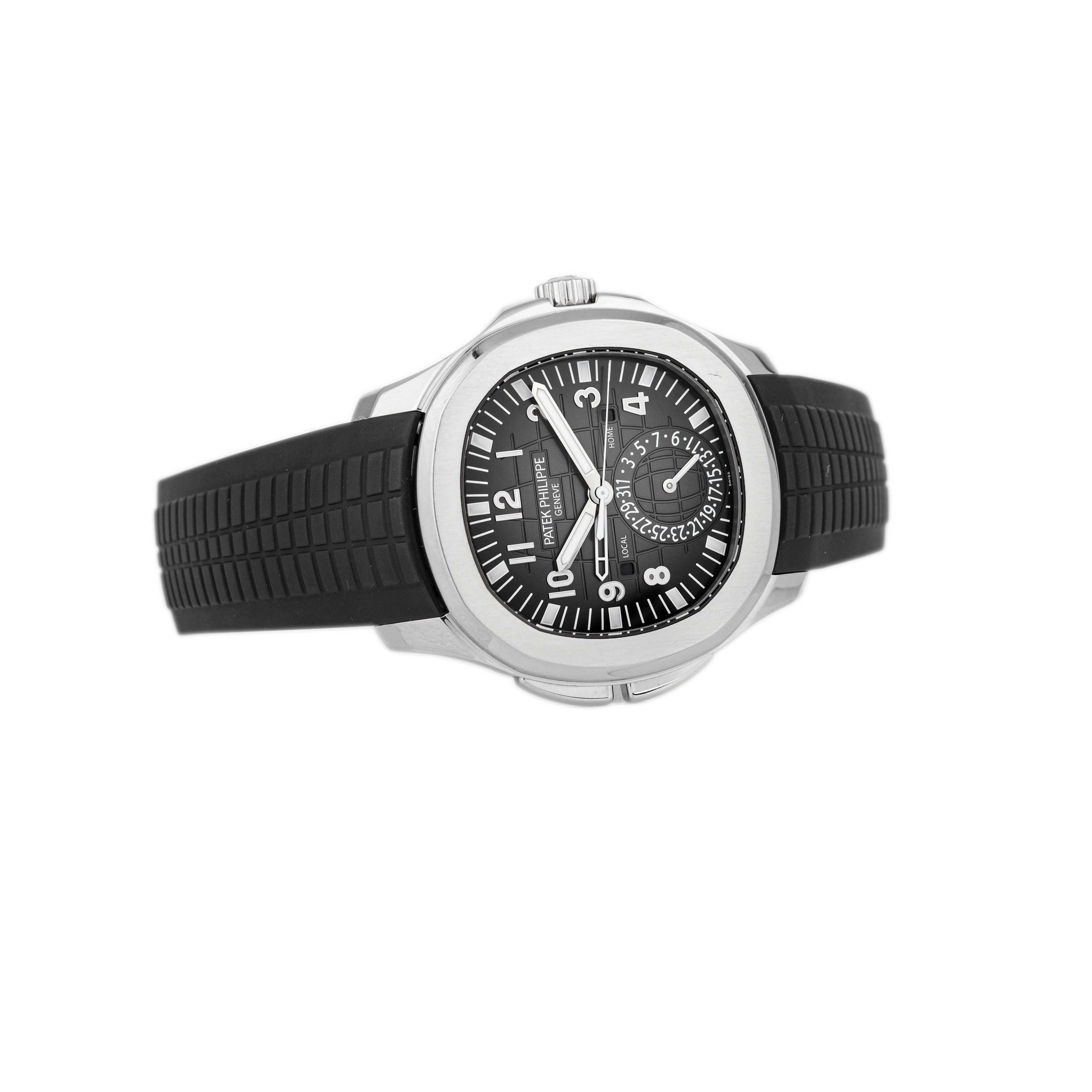 Patek Philippe Aquanaut Travel Time Stainless Steel Black Dial 40.8mm 5164A-001 Full Set