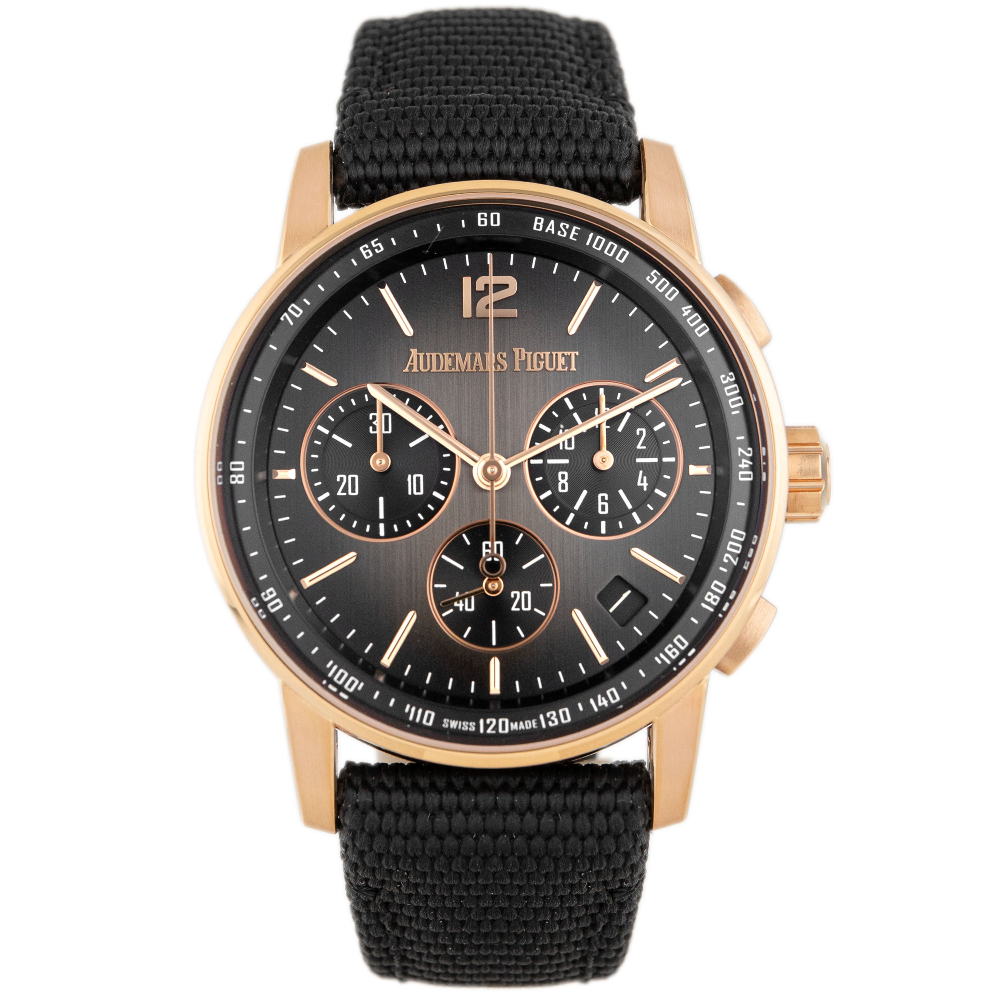 Audemars Piguet Code 11.59 Chronograph Rose Gold & Ceramic Gray Dial 41mm 26393NR.OO.A002KB.01