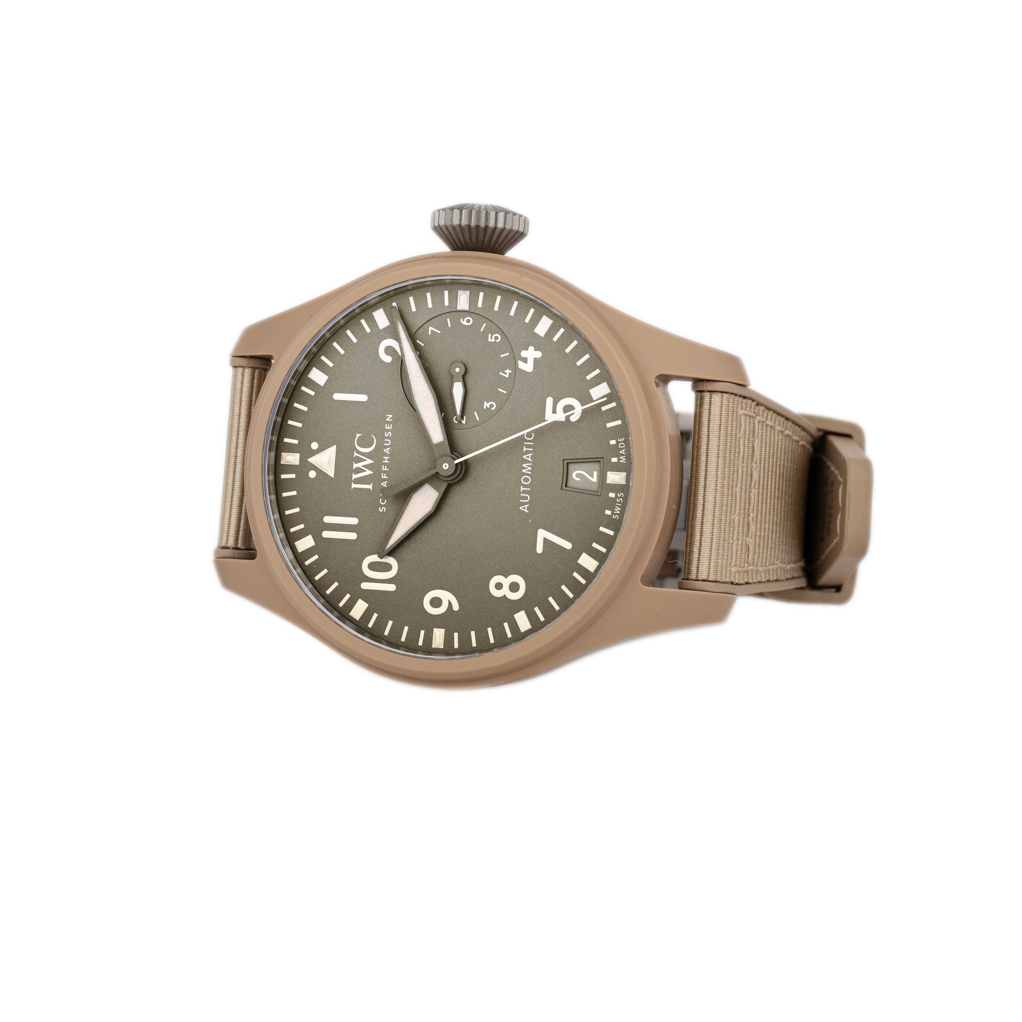 IWC Big Pilot's Watch Mojave Desert Ceramic Brown Dial 46mm IW506003 Full Set