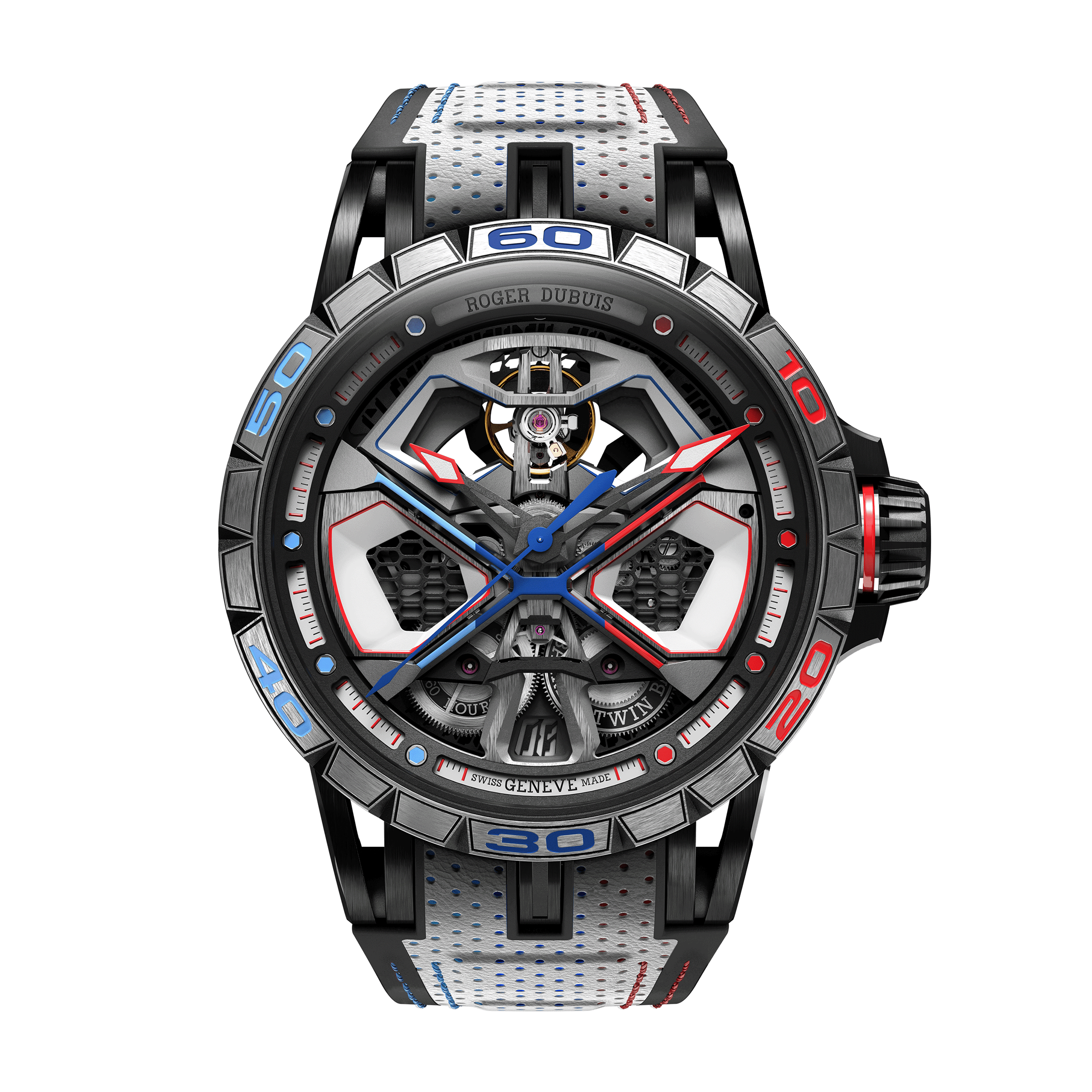 Roger Dubuis Excalibur Spider Monobalancier Huracán Watch, 45mm Skeleton Dial, DBEX1103