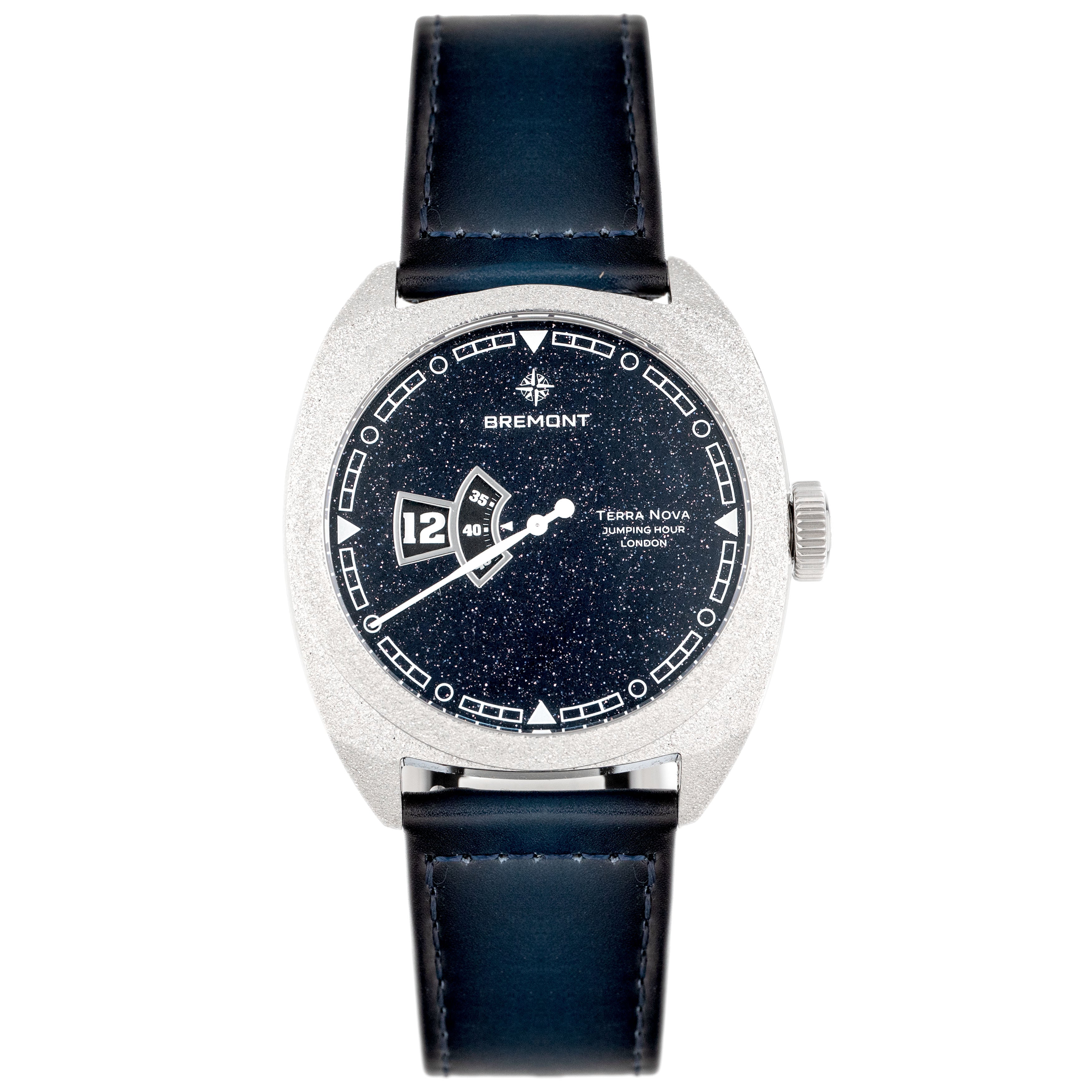 Bremont Terra Nova Jumping Hour Stainless Steel Aventurine Blue Dial 40.5mm TN40-JH-FS-BLAV-L-S Full Set