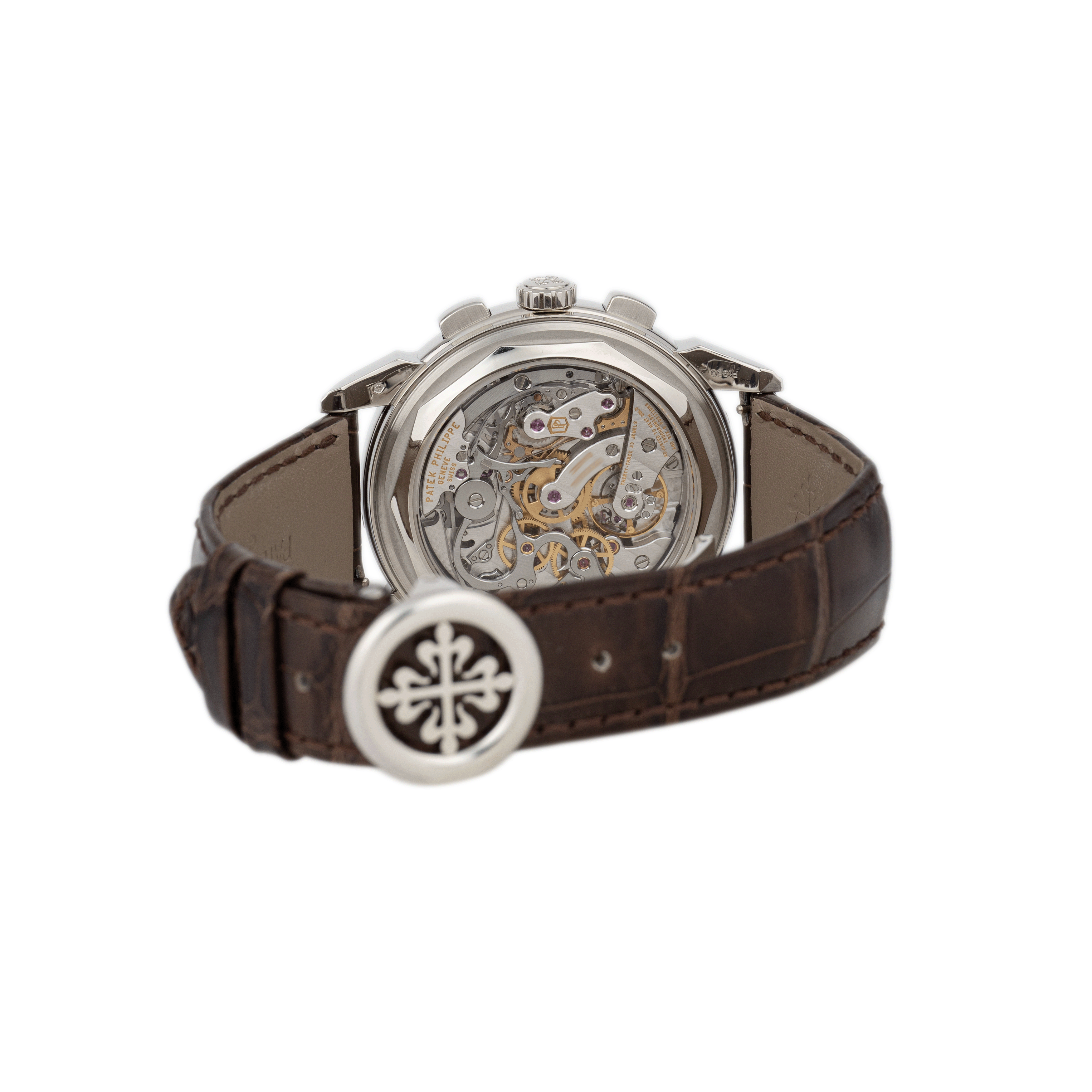 Patek Philippe Grand Complications Perpetual Calendar Chronograph Platinum Salmon Dial 5270P-001 Full Set