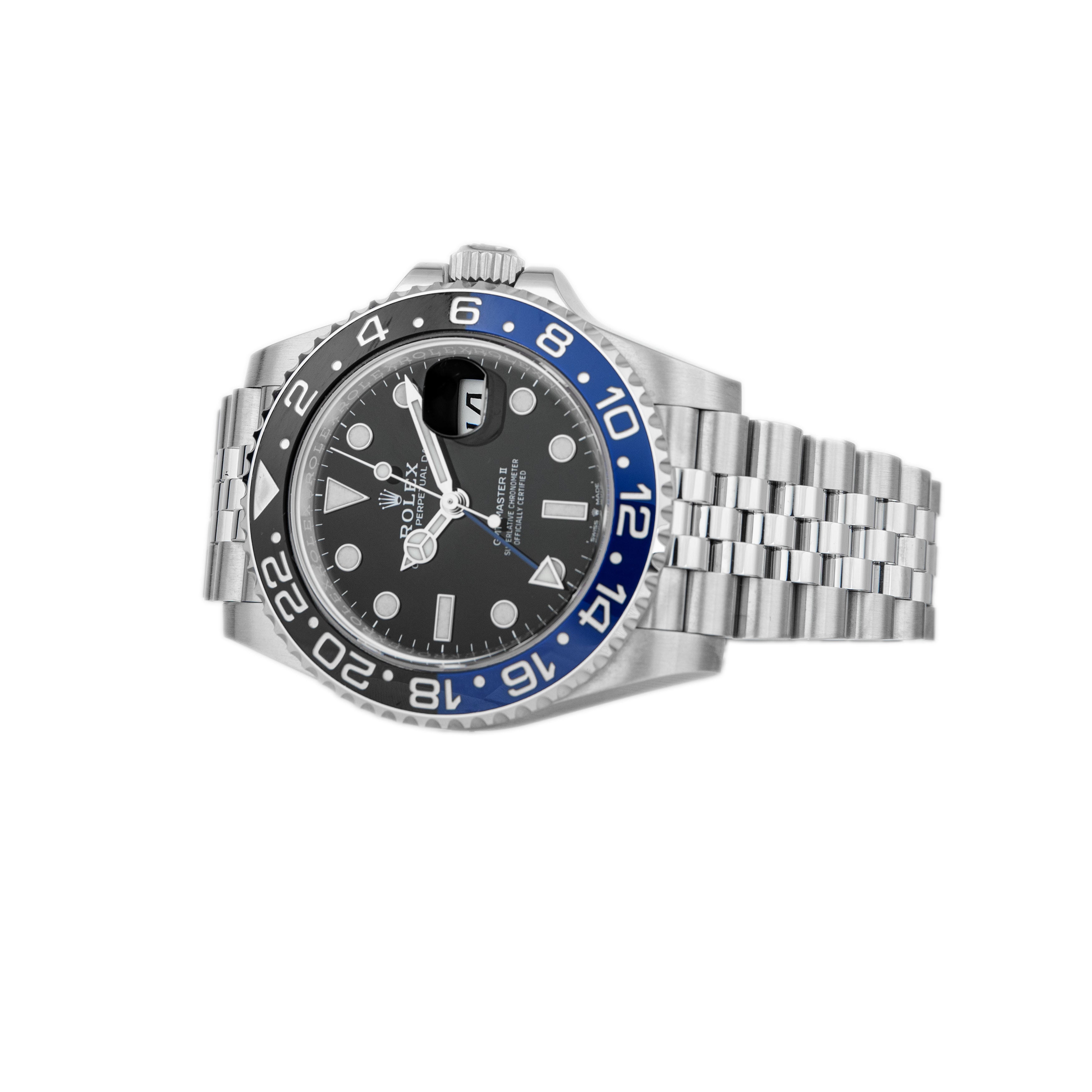 Rolex GMT-Master II Stainless Steel Black Dial 40mm 126710BLNR Full Set