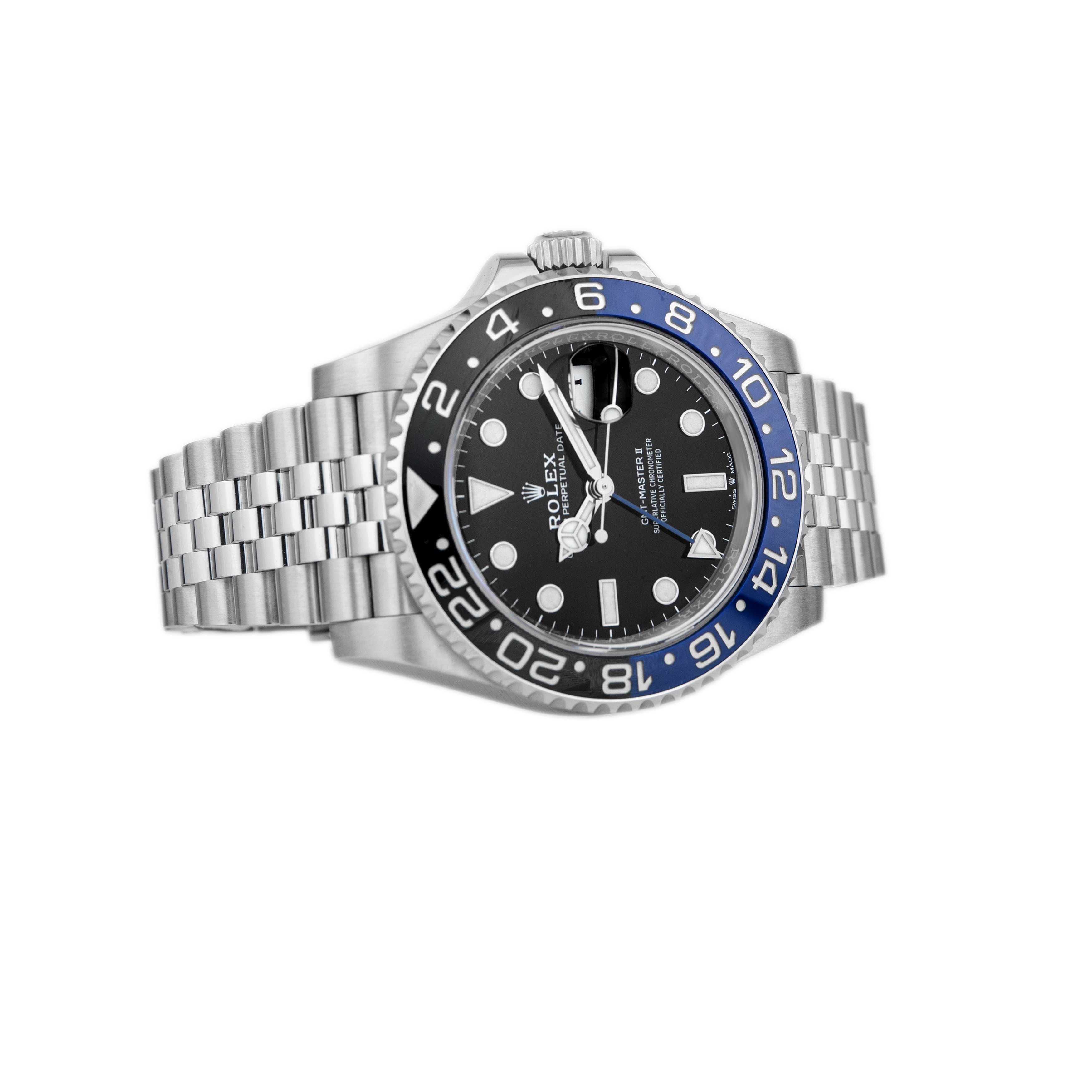 Rolex GMT-Master II Stainless Steel Black Dial 40mm 126710BLNR Full Set