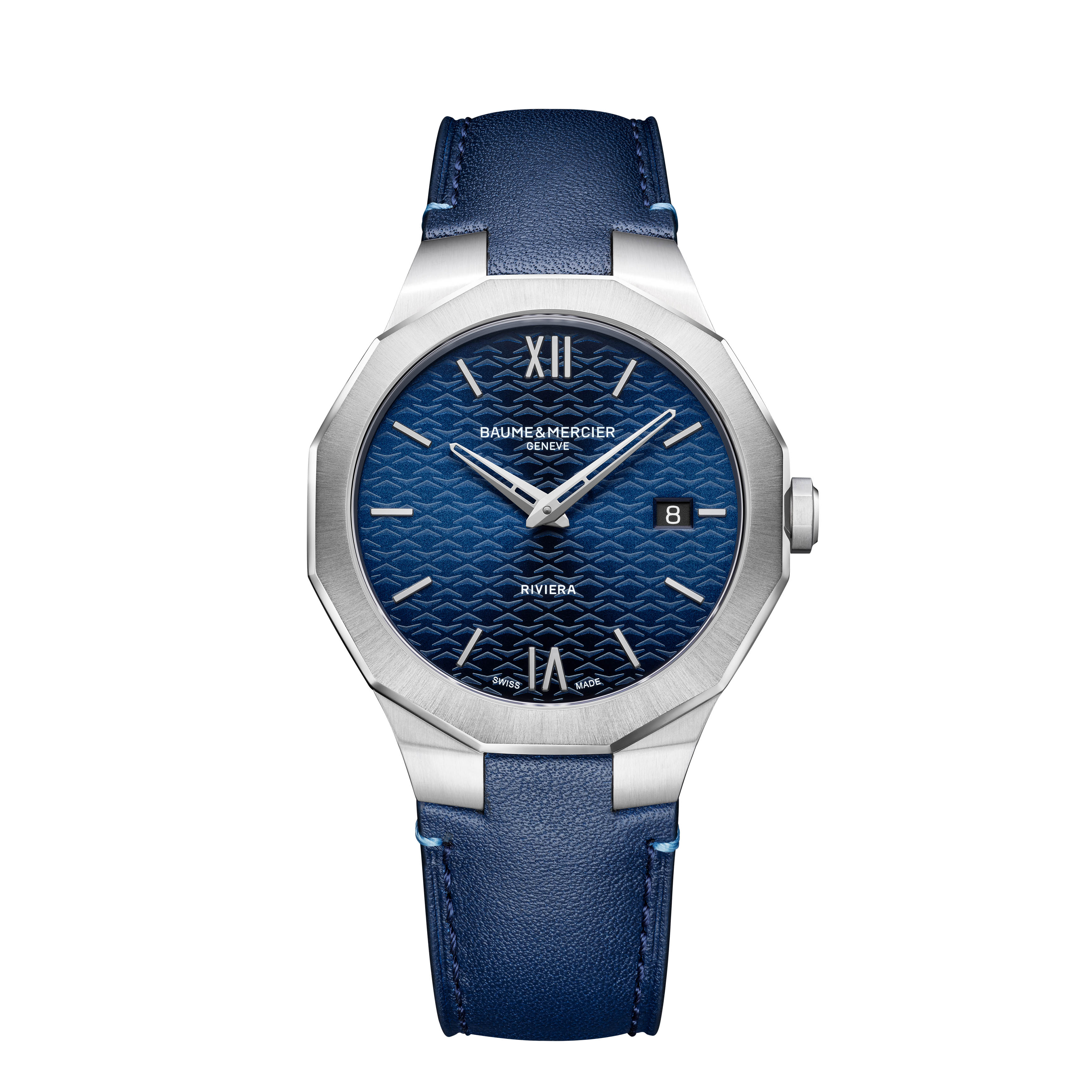 Baume & Mercier Riviera Watch, 39mm Blue Dial, 10846