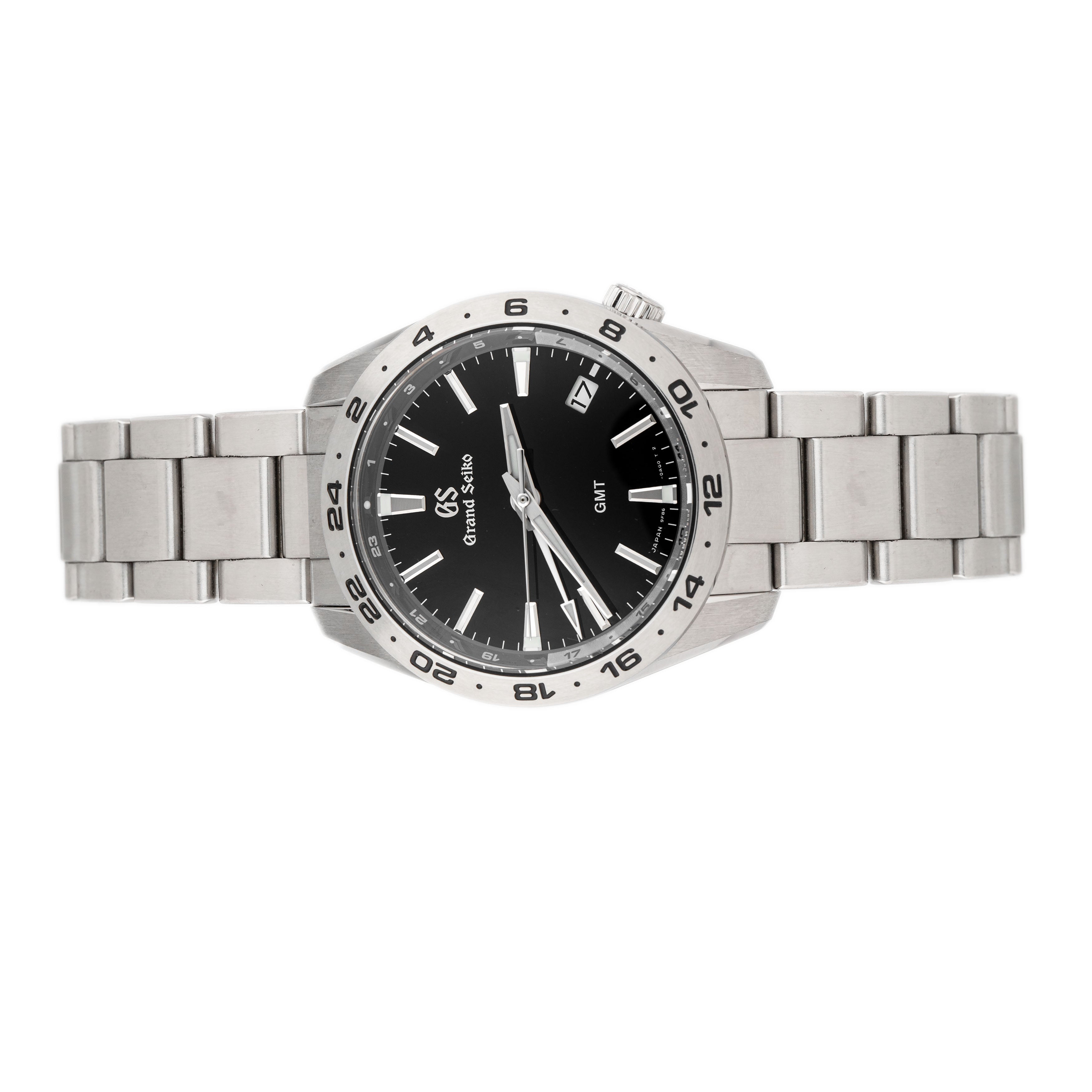 Grand Seiko Sport Collection Stainless Steel Black Dial 39mm SBGN027 Full Set